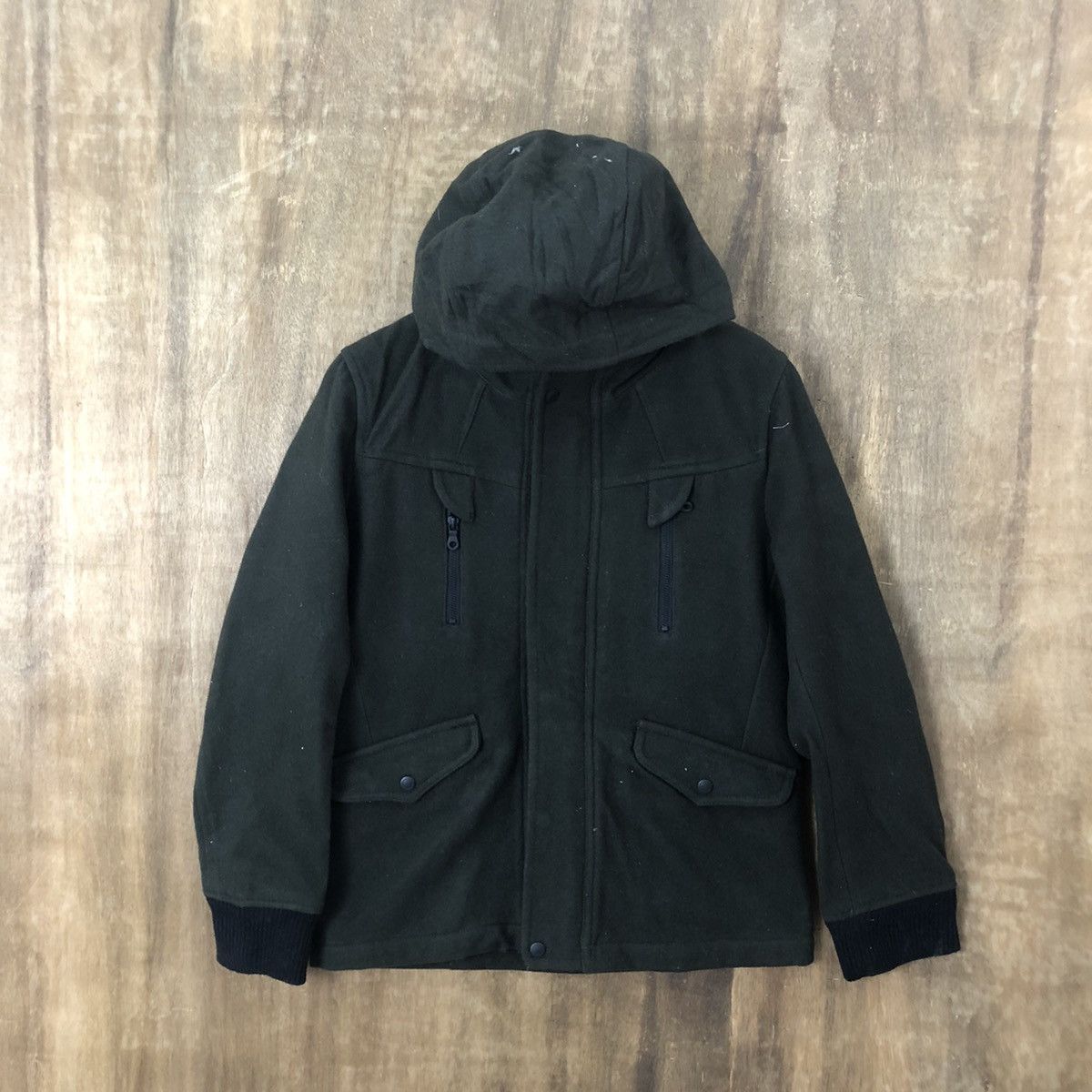 Takeo Kikuchi TAKEO KIKUCHI WOOL VARSITY HOODED JACKET #1877 Size US M / EU 48-50 / 2 - 1 Thumbnail