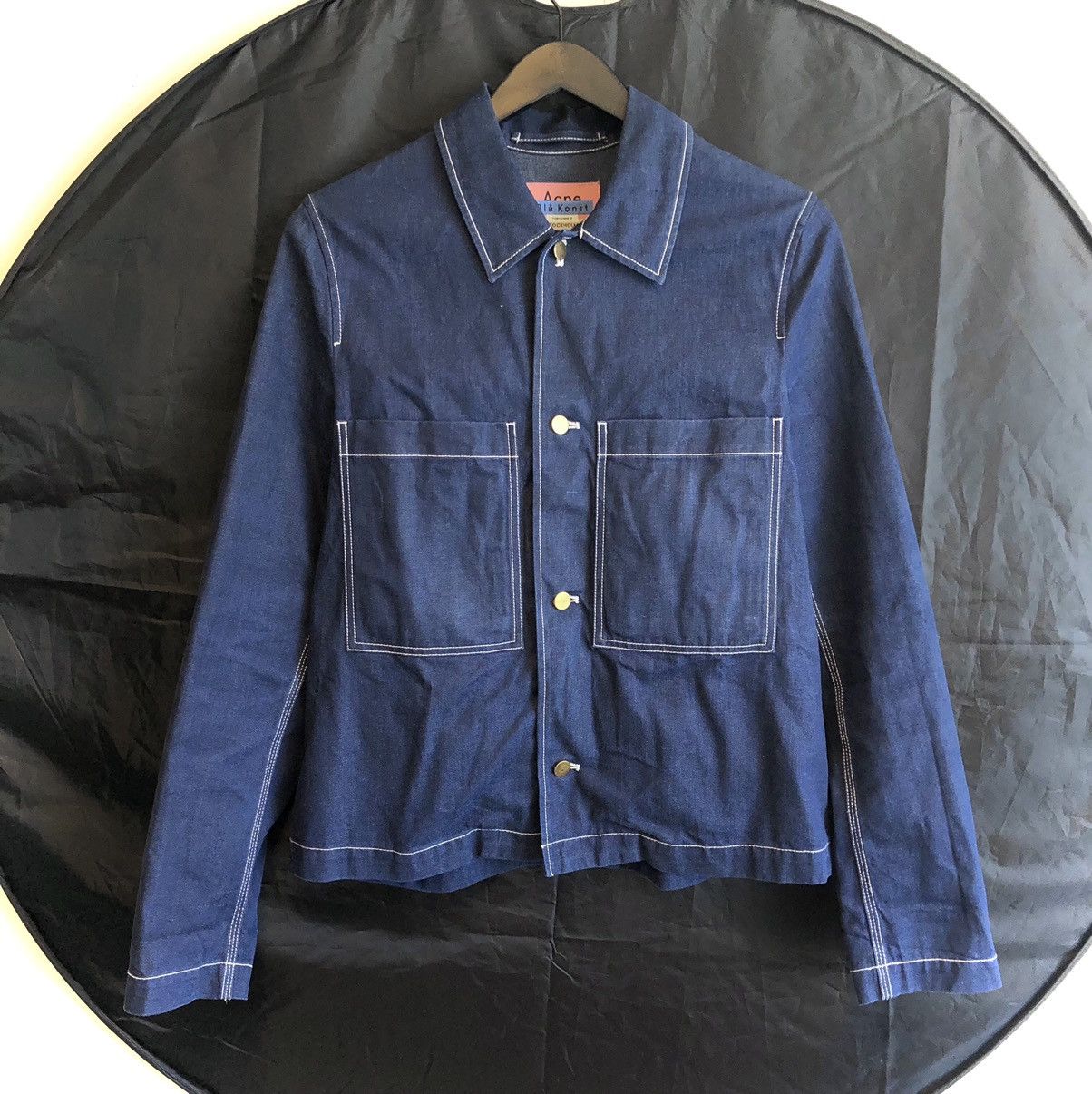 Acne Studios «Bridge D» Blå Konst denim work jacket | Grailed