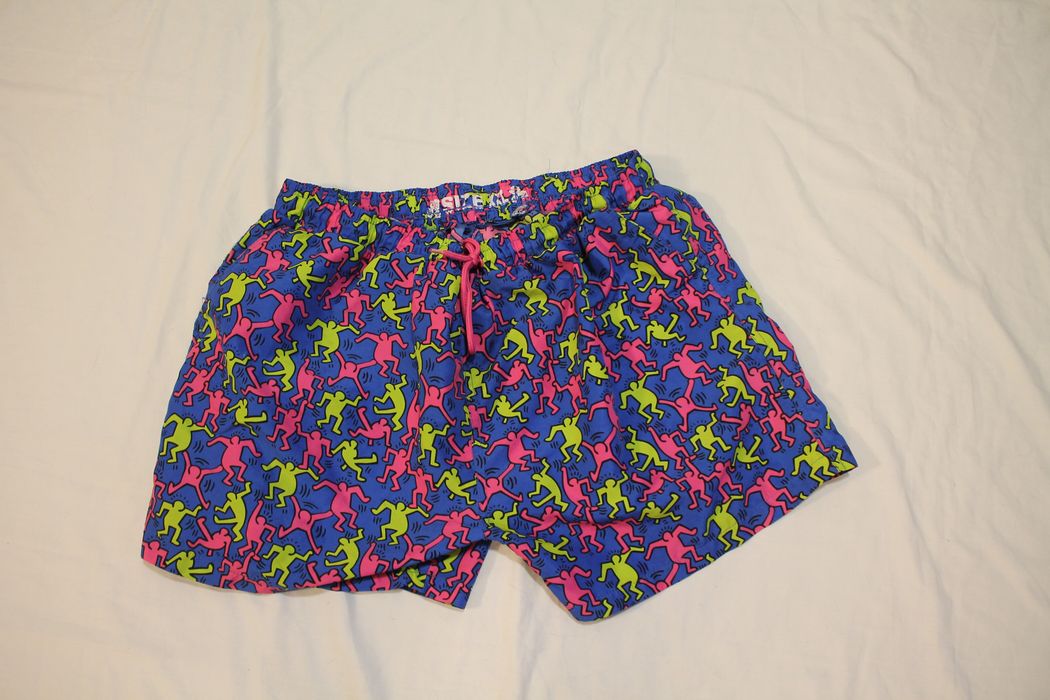 Keith Haring Colourfull Vintage Shorts Grailed