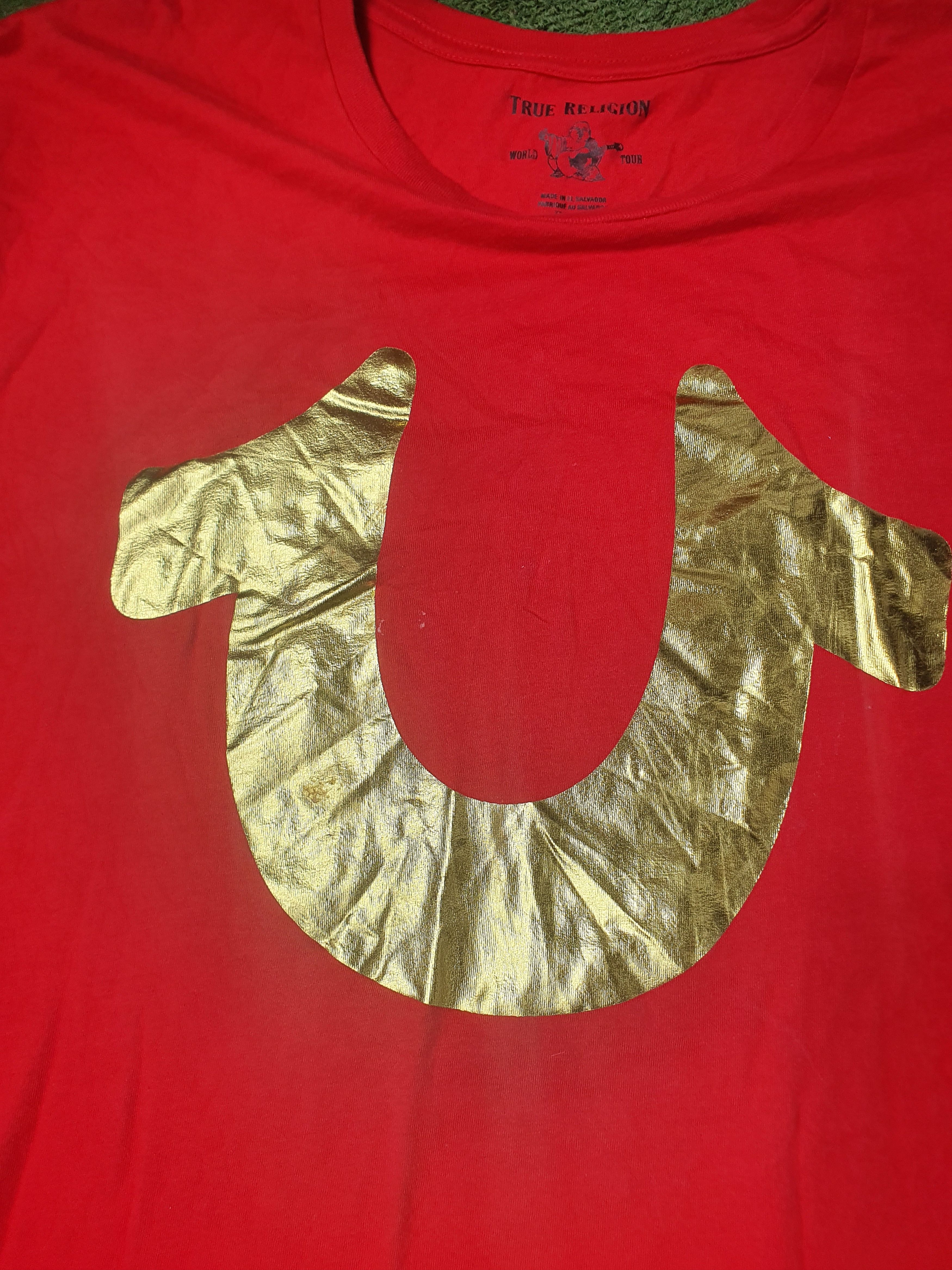 True Religion True Religion big front Gold Horsesshoe logo tee,3XL Size US XL / EU 56 / 4 - 5 Thumbnail