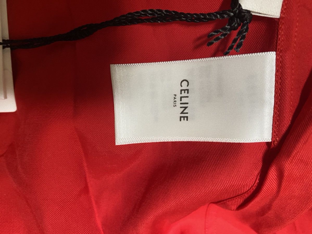 Celine × Hedi Slimane SS20 red shirt S/M Size US S / EU 44-46 / 1 - 8 Thumbnail