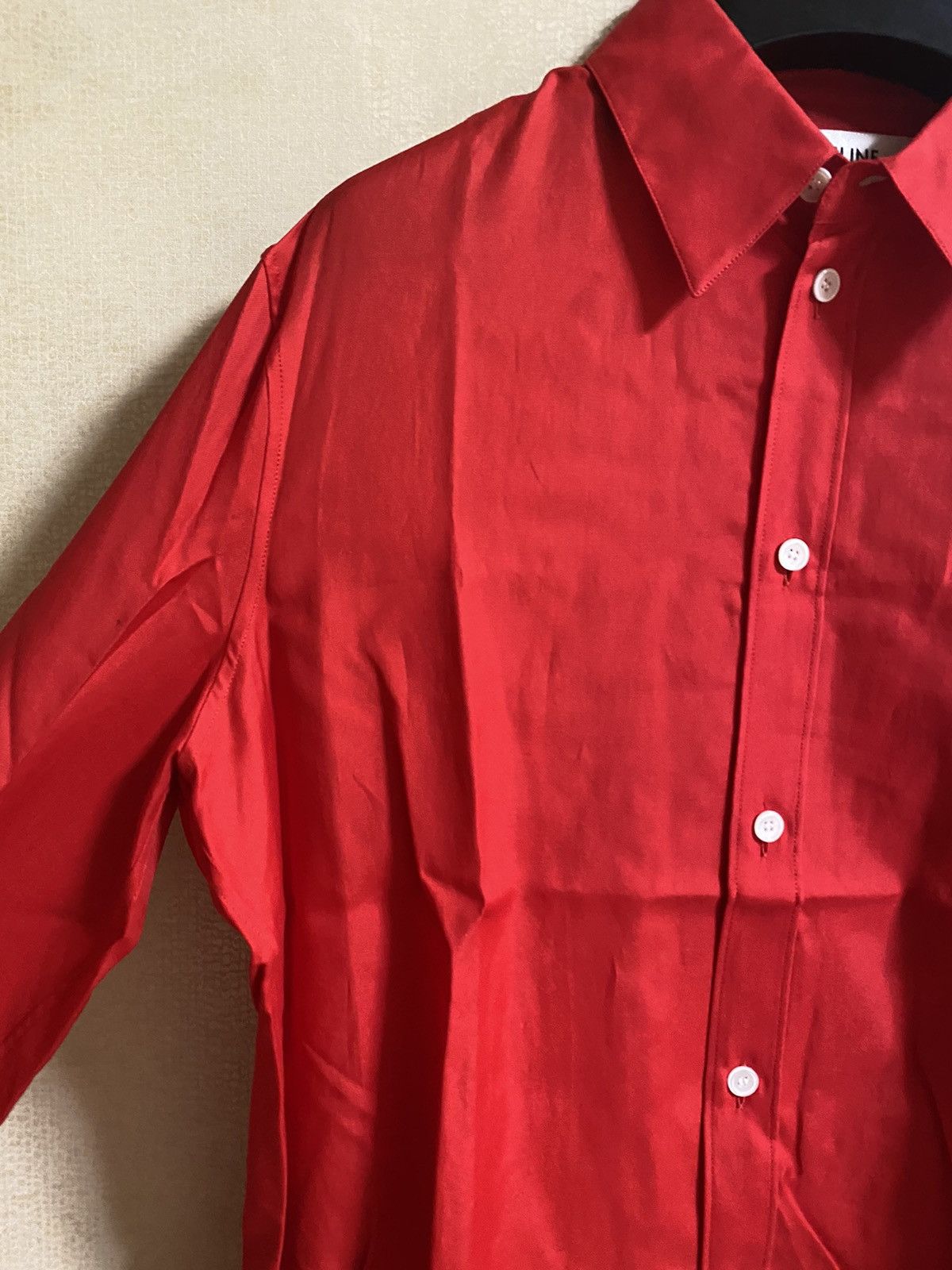 Celine × Hedi Slimane SS20 red shirt S/M Size US S / EU 44-46 / 1 - 4 Thumbnail