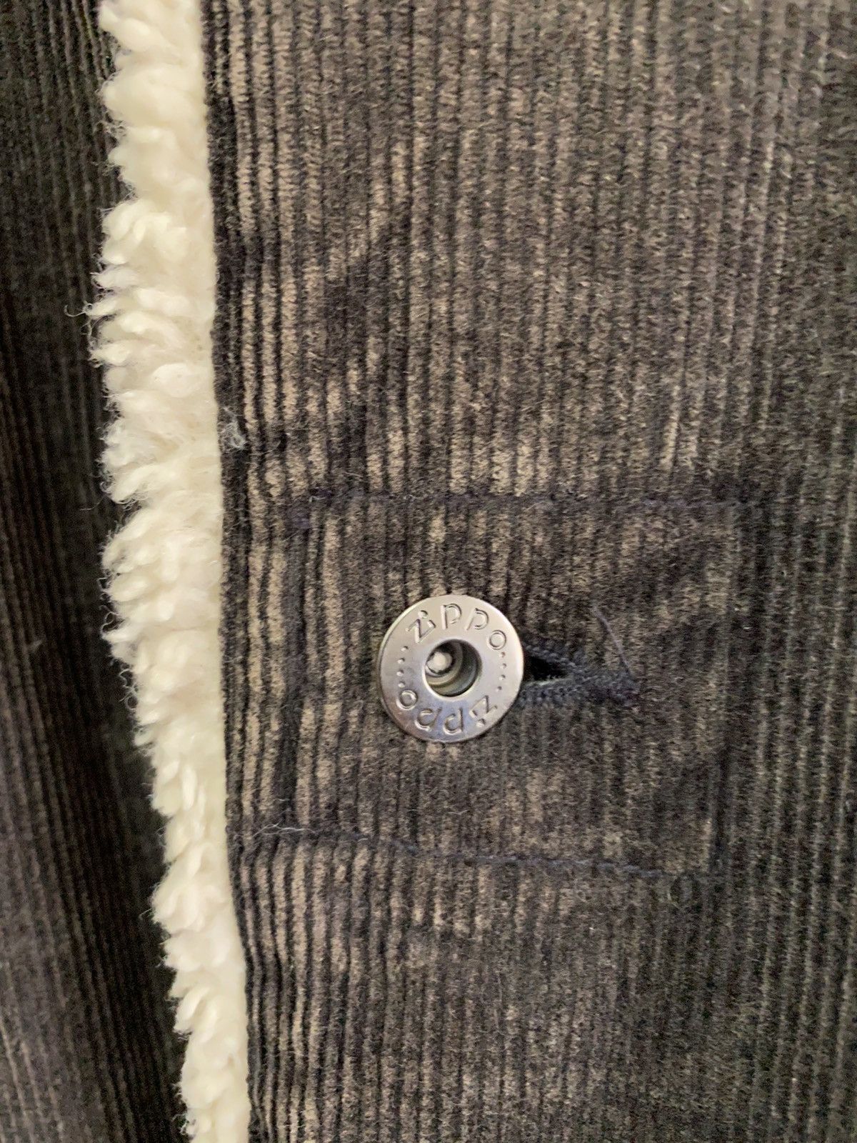 Vintage 🔥VINTAGE ICONIC ZIPPO USA SHEARLING CORDUROY BUTTON COAT Size US M / EU 48-50 / 2 - 7 Thumbnail