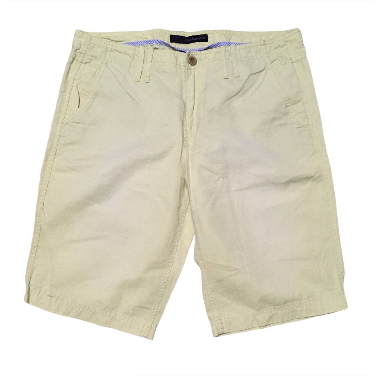Calvin Klein Calvin Klein Yellow Short Pants Size 34 Size US 34 / EU 50 - 1 Thumbnail