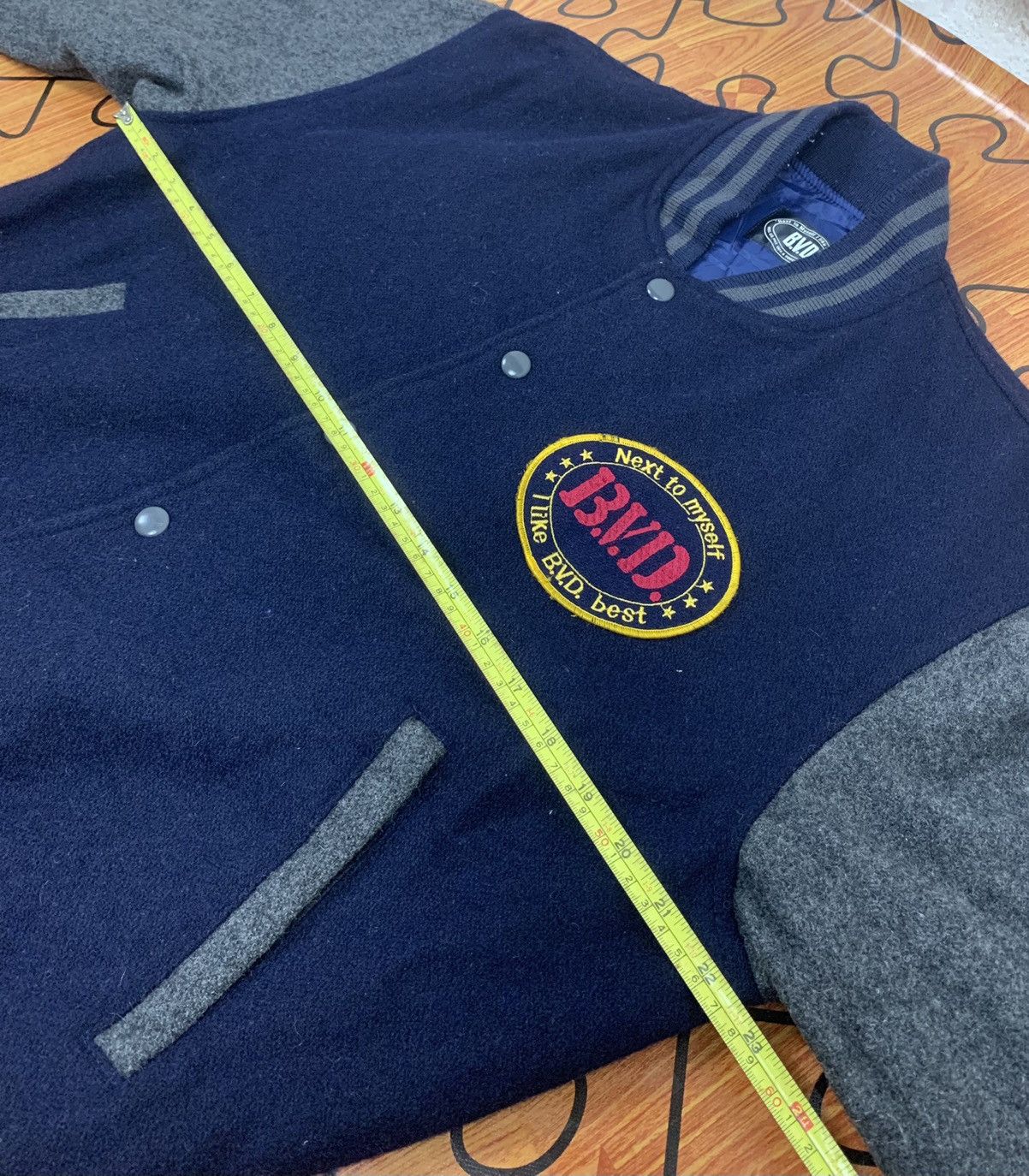 Japanese Brand B.V.D Varsity Jacket Size US L / EU 52-54 / 3 - 14 Thumbnail