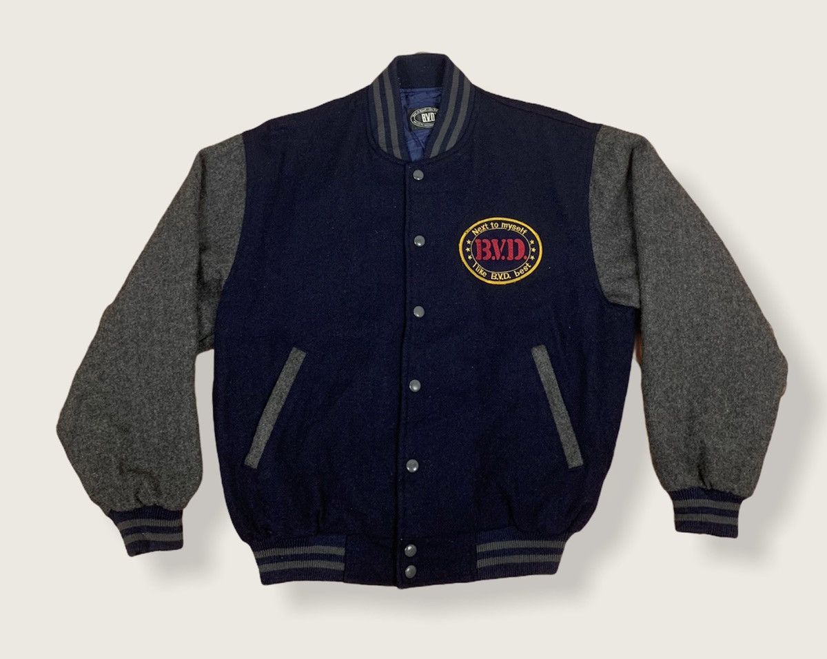 Japanese Brand B.V.D Varsity Jacket Size US L / EU 52-54 / 3 - 1 Thumbnail