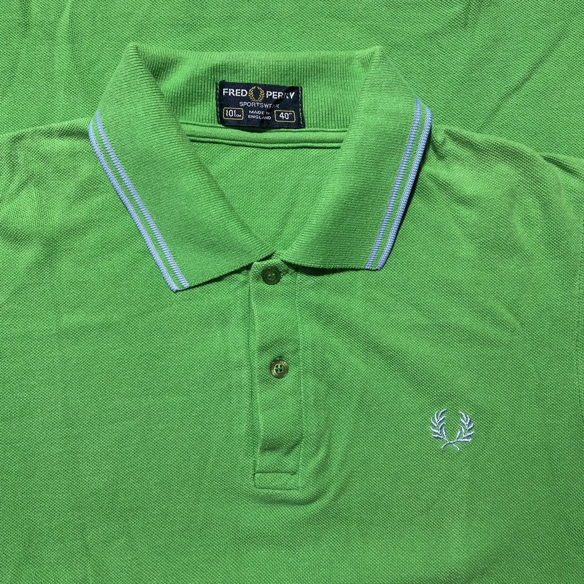 Fred Perry × Vintage Vintage Fred Perry Green Polo Shirt Size US M / EU 48-50 / 2 - 1 Thumbnail