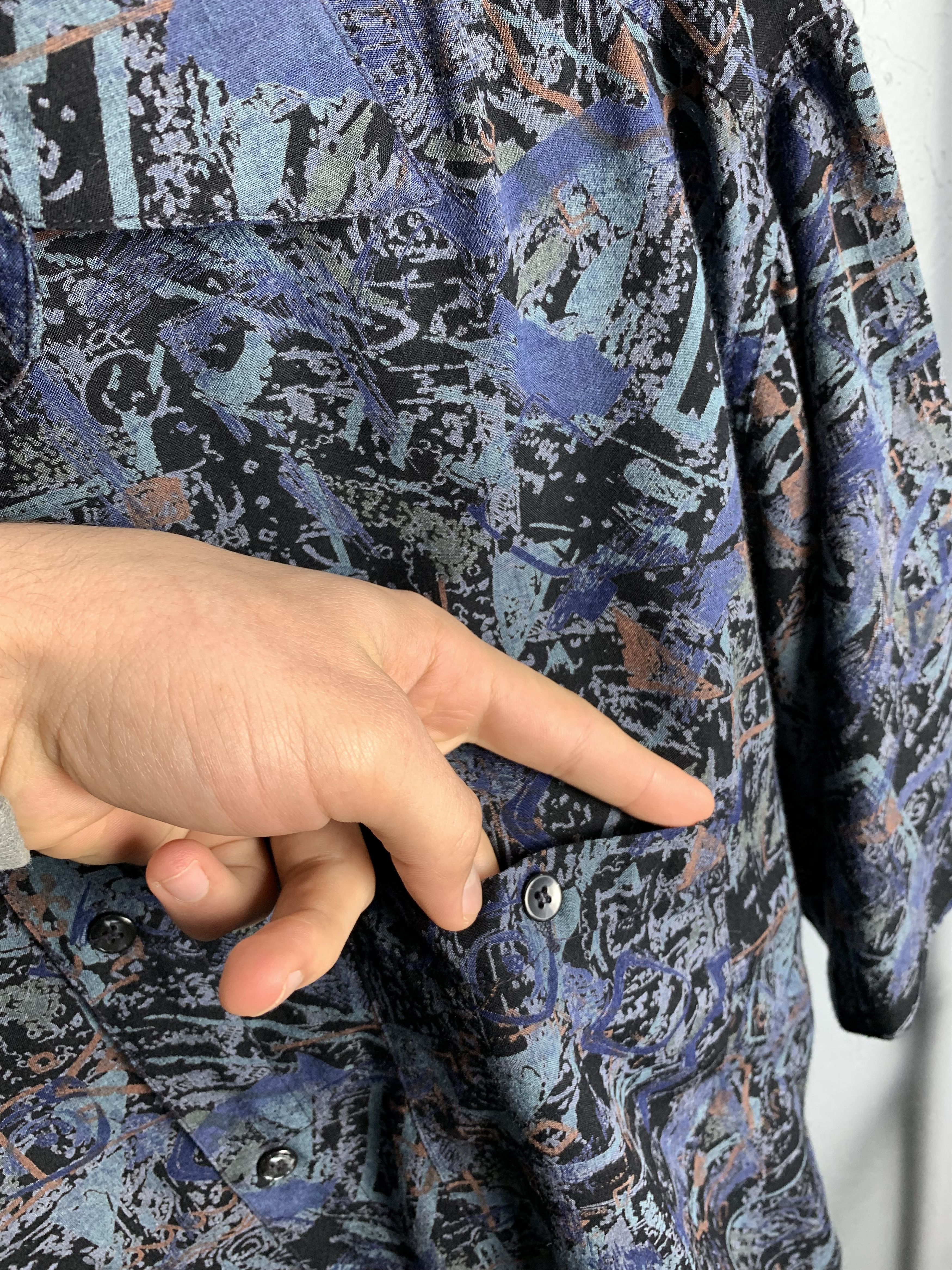 Japanese Brand × Vintage Vintage Mens Hawaiian Shirt Size US L / EU 52-54 / 3 - 3 Thumbnail