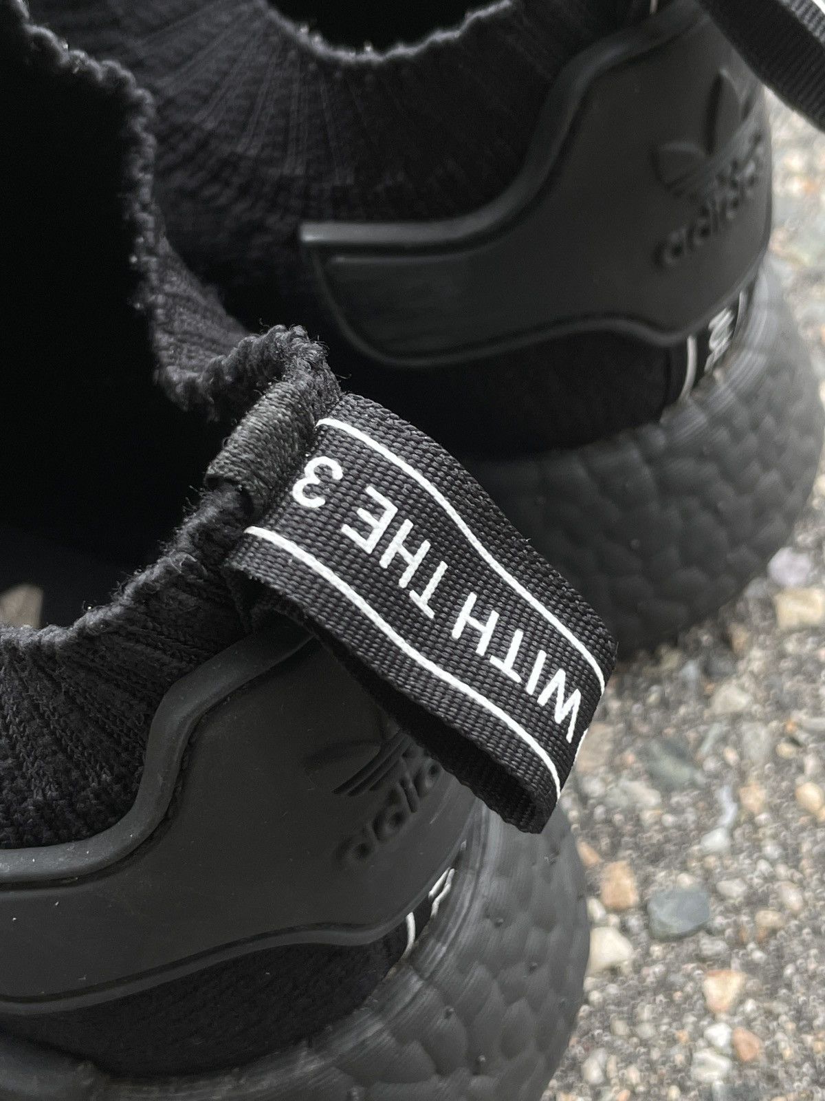 Adidas NMD_R1 Primeknit Japan Triple Black 2017 Size US 7.5 / EU 40-41 - 7 Thumbnail
