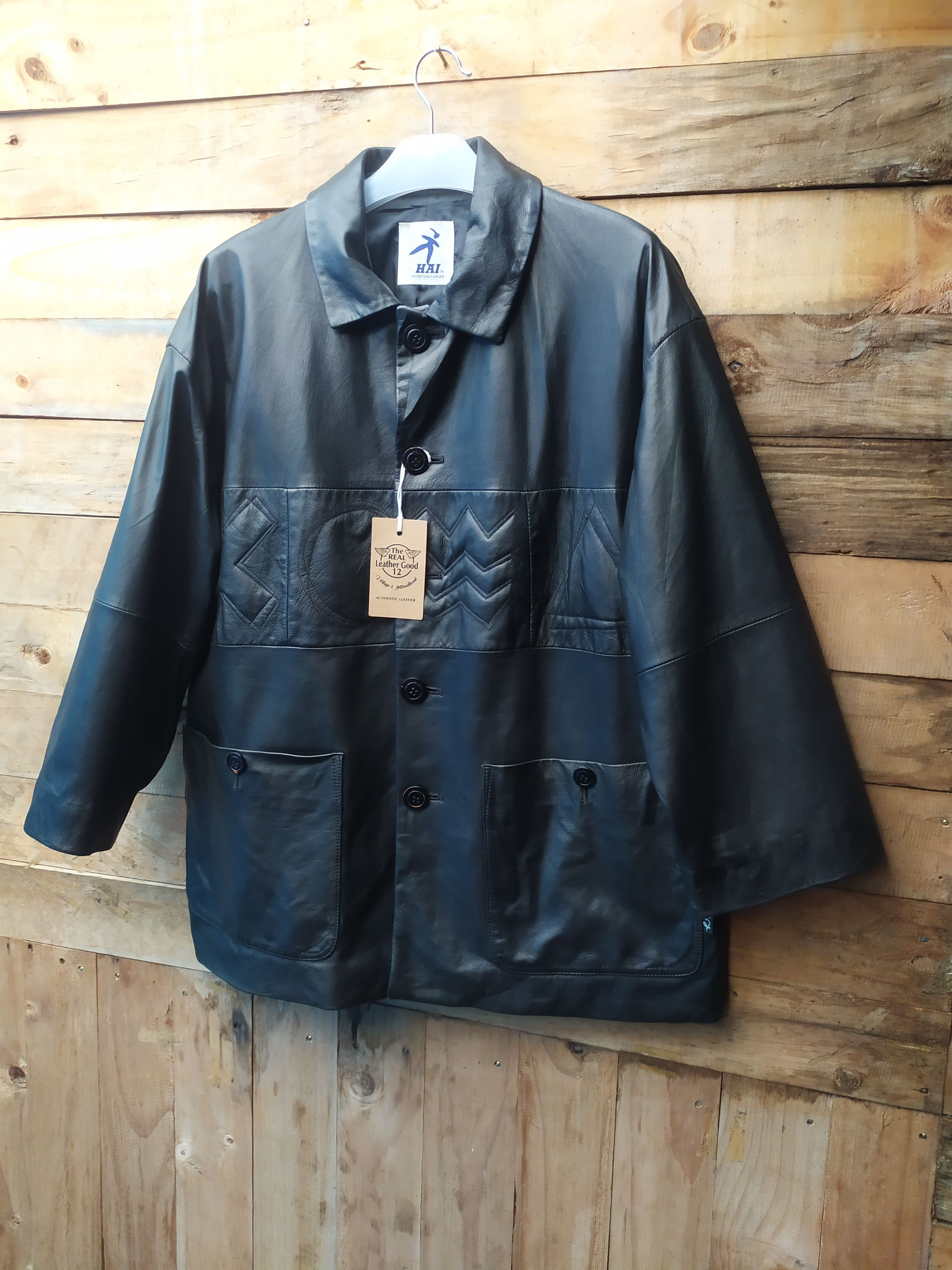 Designer × Hai Sporting Gear × Issey Miyake HAI SPORTING GEAR ISSEY MIYAKE LEATHER COACH JACKET Size US M / EU 48-50 / 2 - 6 Thumbnail