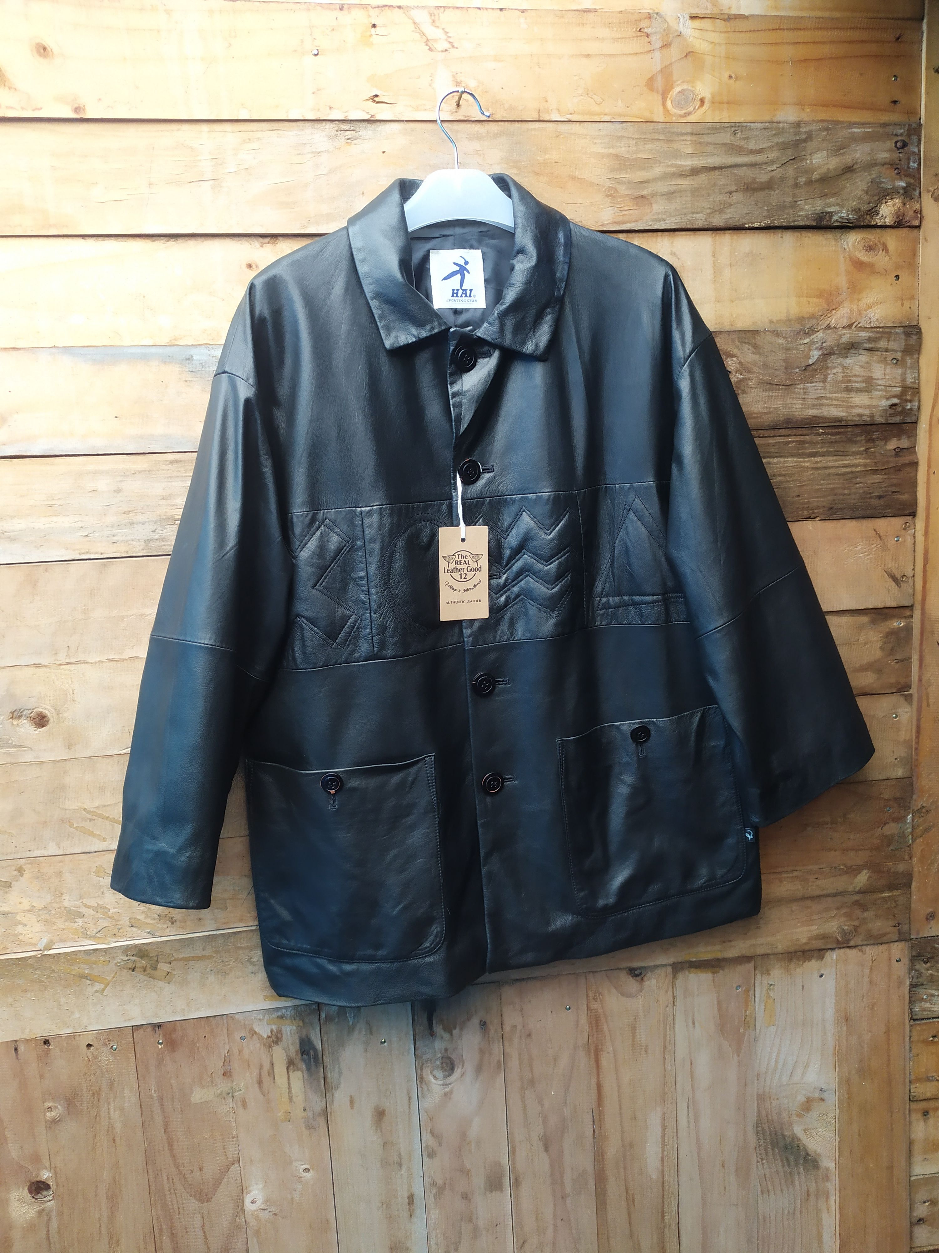 Designer × Hai Sporting Gear × Issey Miyake HAI SPORTING GEAR ISSEY MIYAKE LEATHER COACH JACKET Size US M / EU 48-50 / 2 - 7 Thumbnail