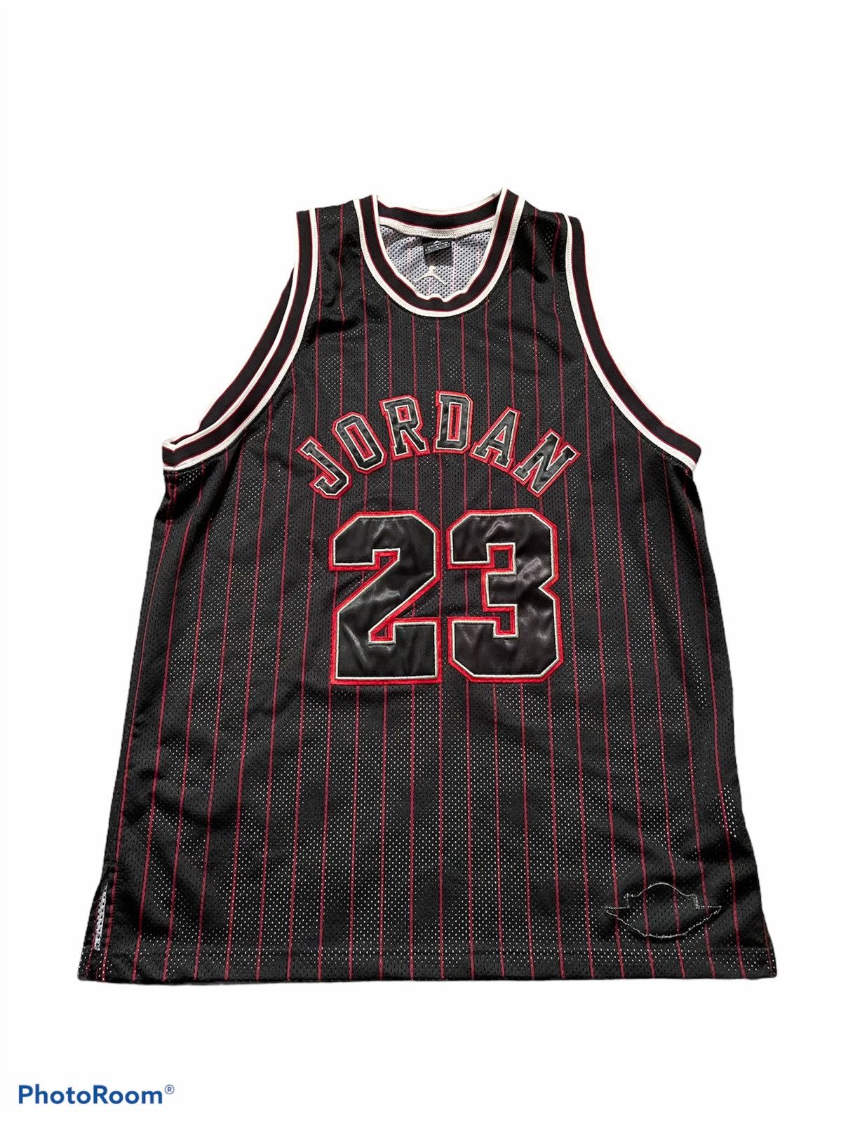 michael jordan black pinstripe jersey