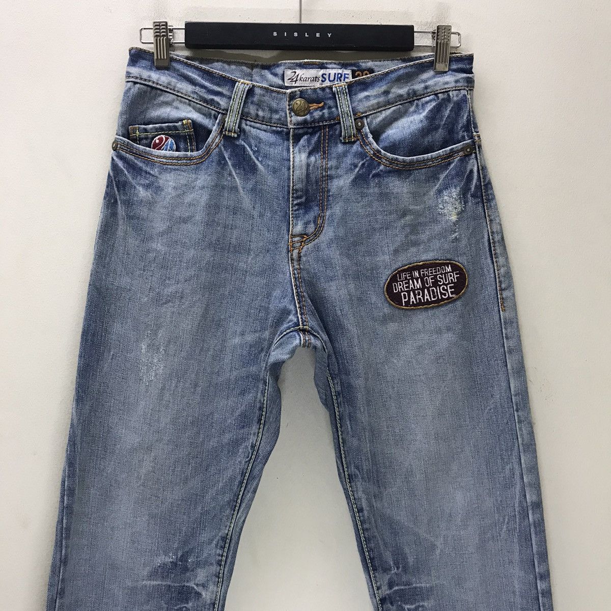 Japanese Brand Japanese Brand 24karats Denim Embroidery Jeans Size US 30 / EU 46 - 4 Thumbnail
