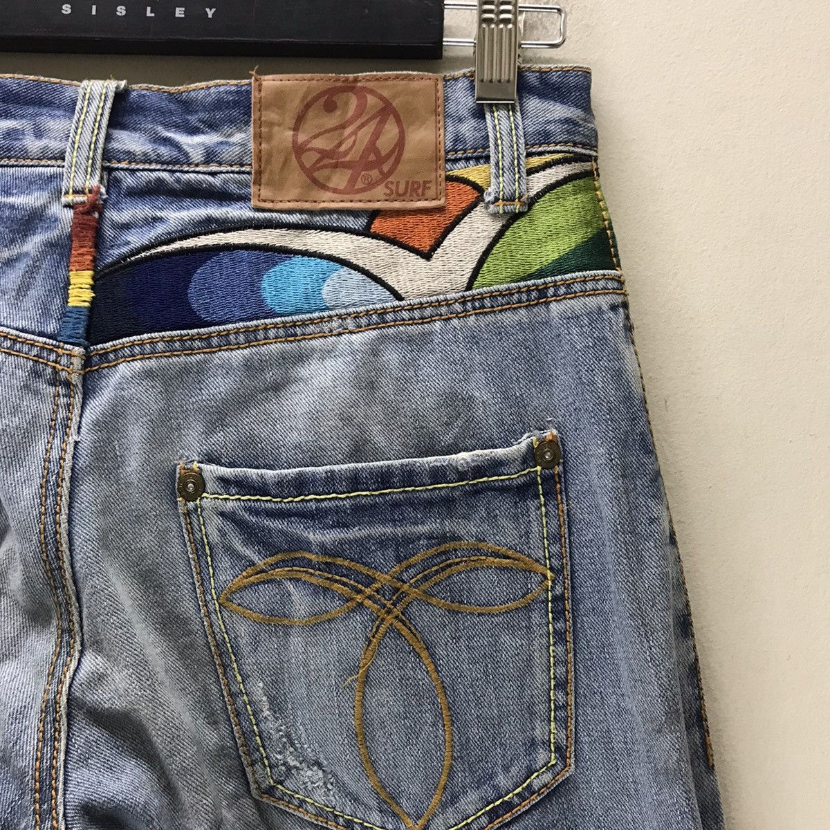 Japanese Brand Japanese Brand 24karats Denim Embroidery Jeans Size US 30 / EU 46 - 14 Thumbnail