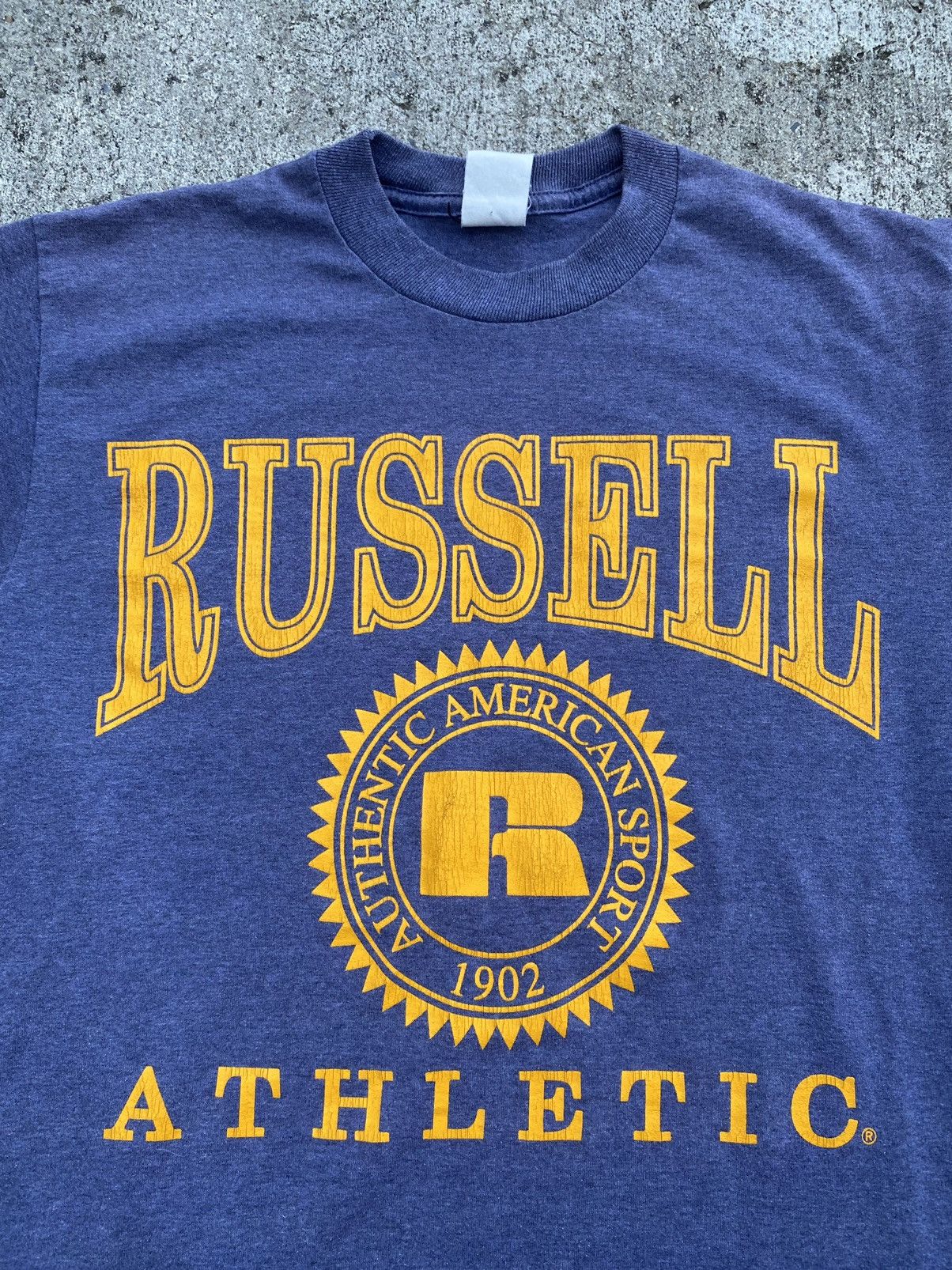 Vintage Vintage 90’s Russell Athletic Logo Graphic Tee Shirt | Grailed