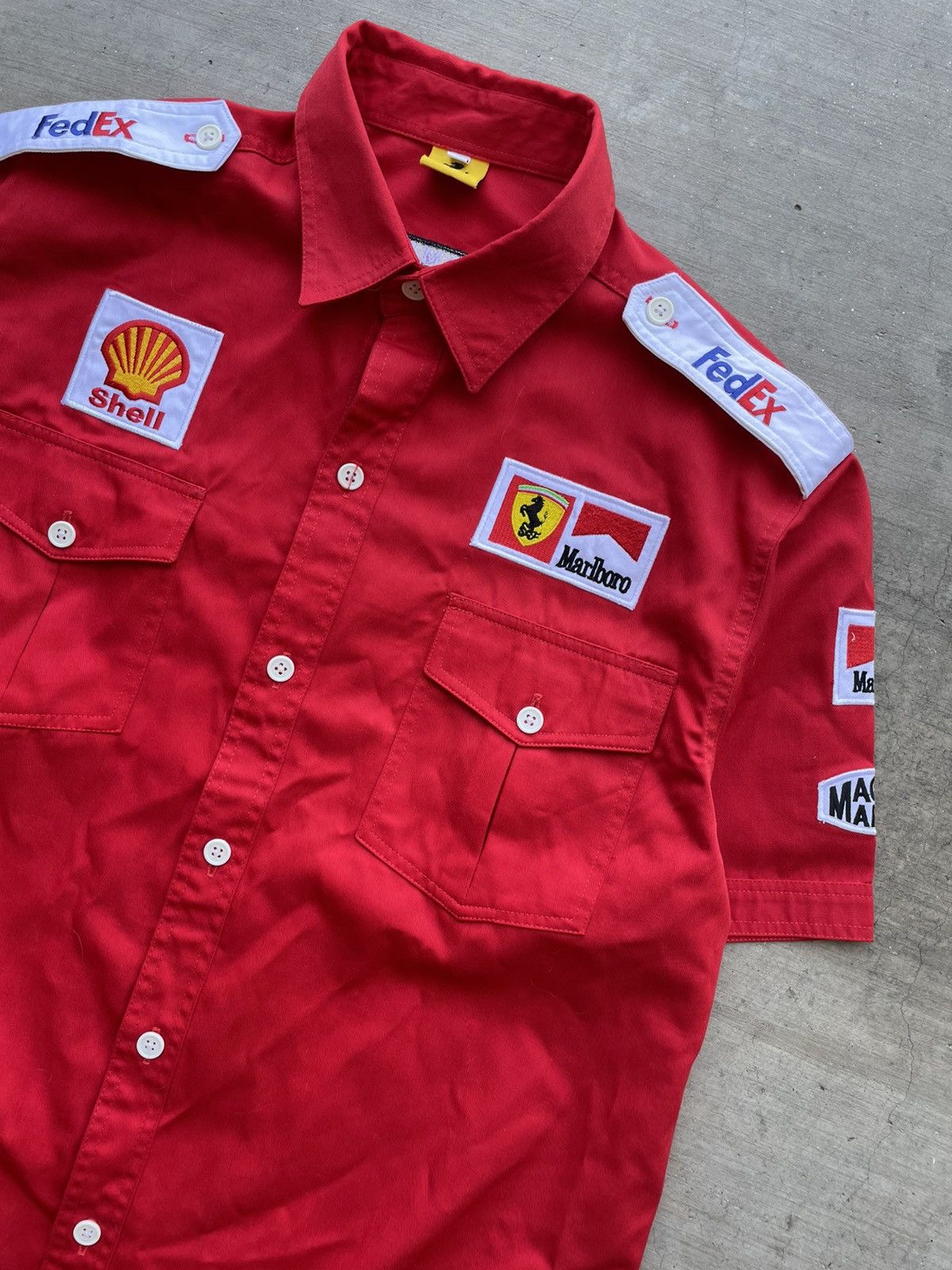 Ferrari × Vintage Vintage 90’s Ferrari x Tommy Hilfiger Button Up Size US XL / EU 56 / 4 - 2 Thumbnail