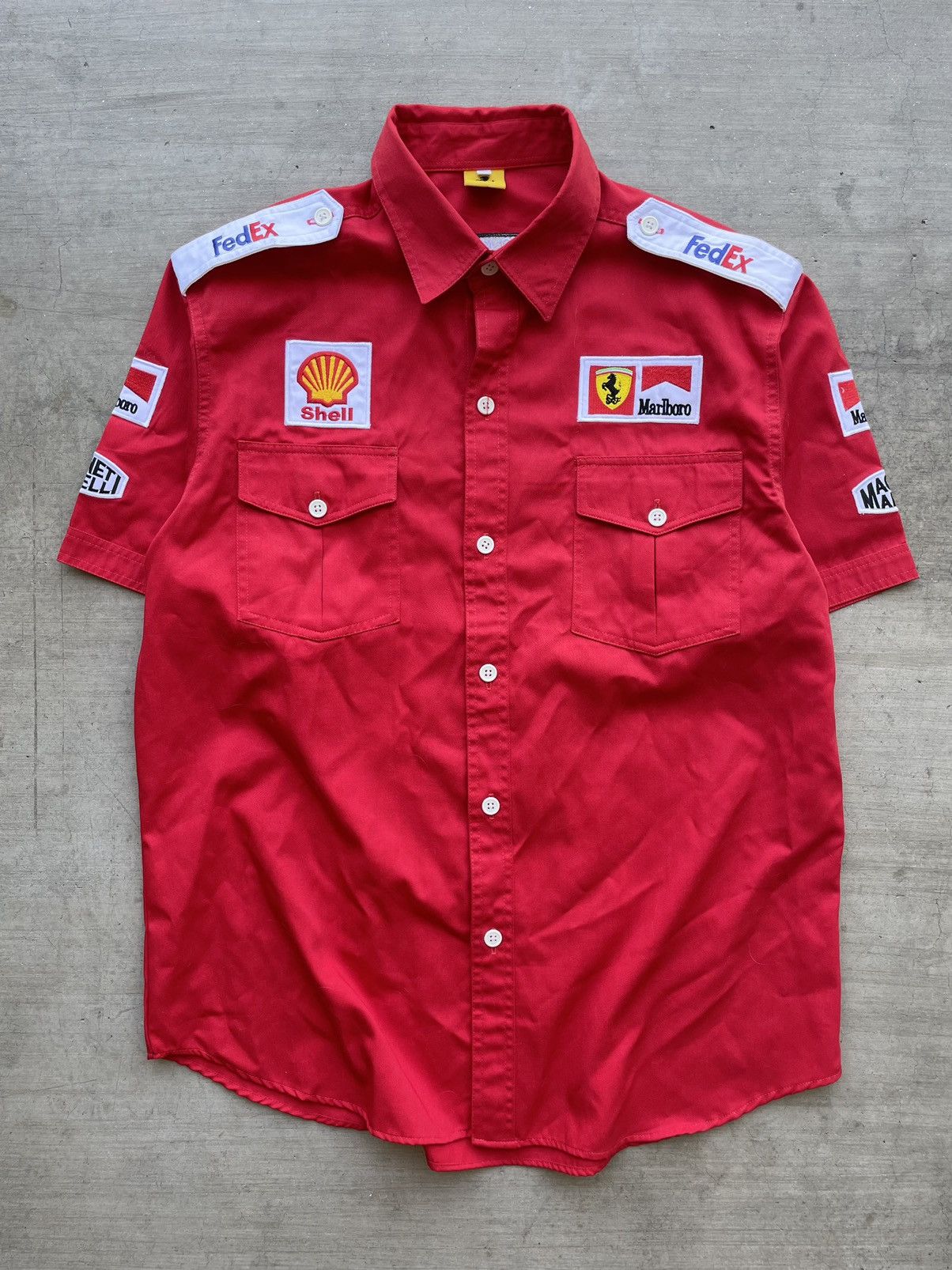 Ferrari × Vintage Vintage 90’s Ferrari x Tommy Hilfiger Button Up Size US XL / EU 56 / 4 - 1 Thumbnail