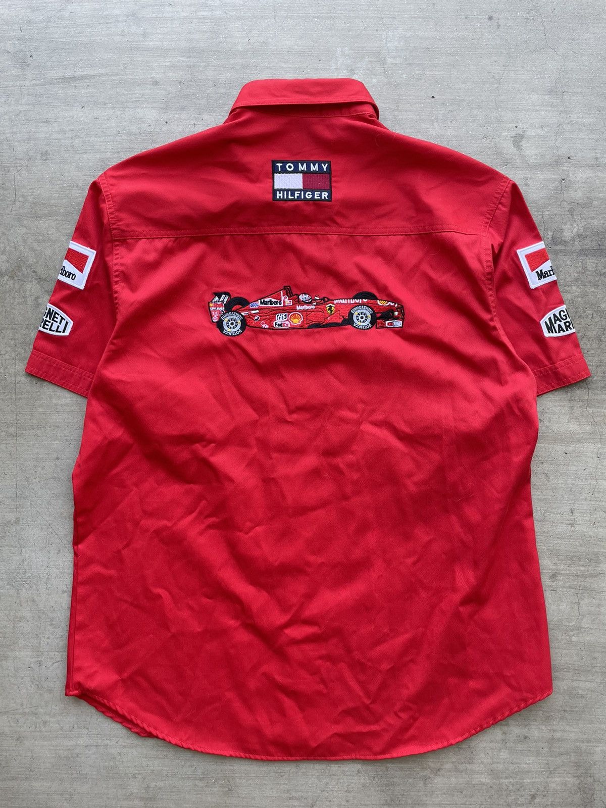 Ferrari × Vintage Vintage 90’s Ferrari x Tommy Hilfiger Button Up Size US XL / EU 56 / 4 - 3 Thumbnail