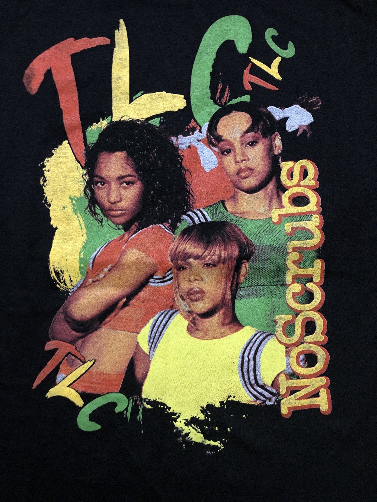 Band Tees × Rap Tees TLC No Scrubs Black Tee Size XS Size US XS / EU 42 / 0 - 2 Thumbnail