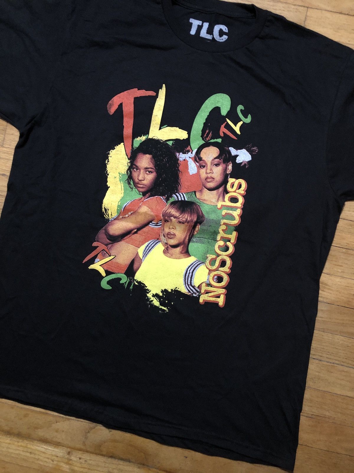 Band Tees × Rap Tees TLC No Scrubs Black Tee Size XS Size US XS / EU 42 / 0 - 3 Thumbnail