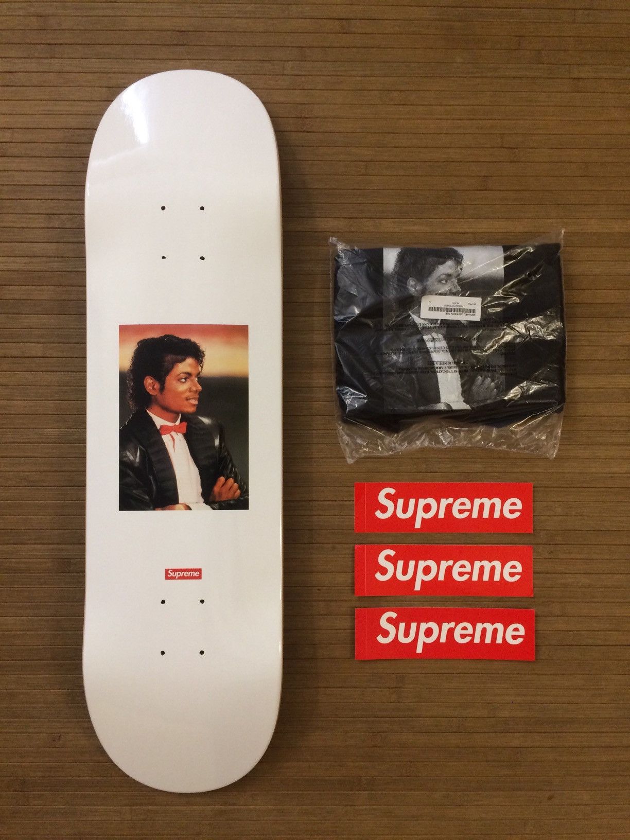 Supreme - Supreme Michael Jackson skateboard デッキ Supreme Supreme Deck Skateboard MJ Michael Jackson White