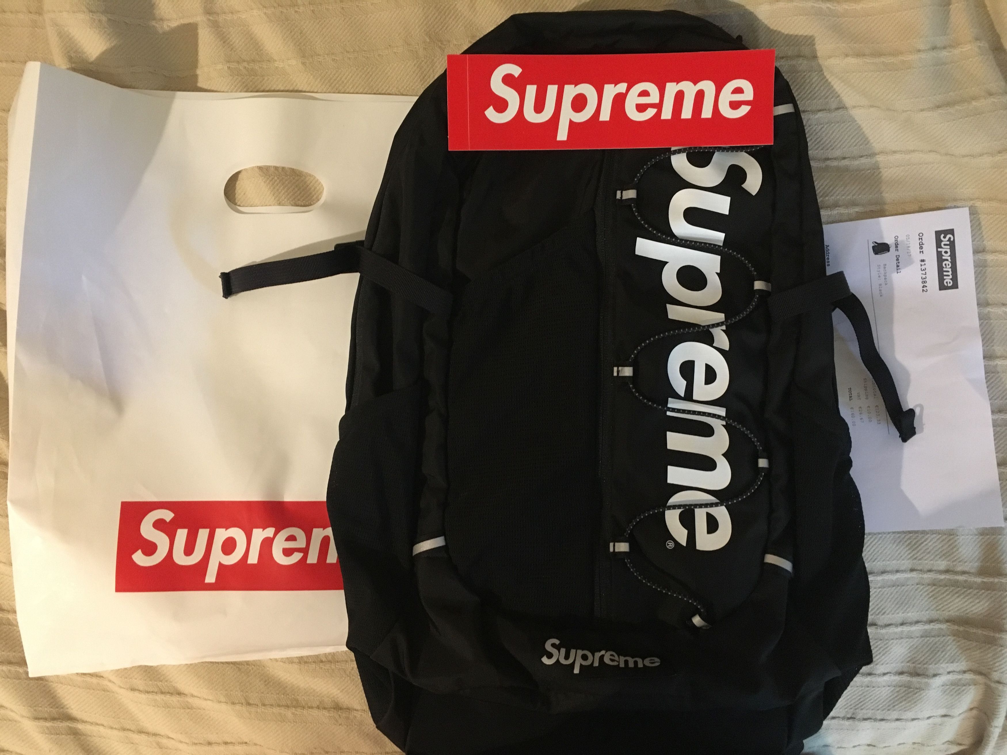 New supreme backpack best sale