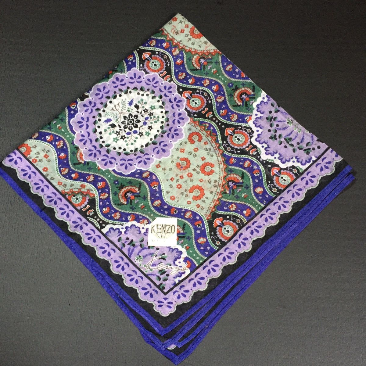 vintage kenzo bandana handkerchief