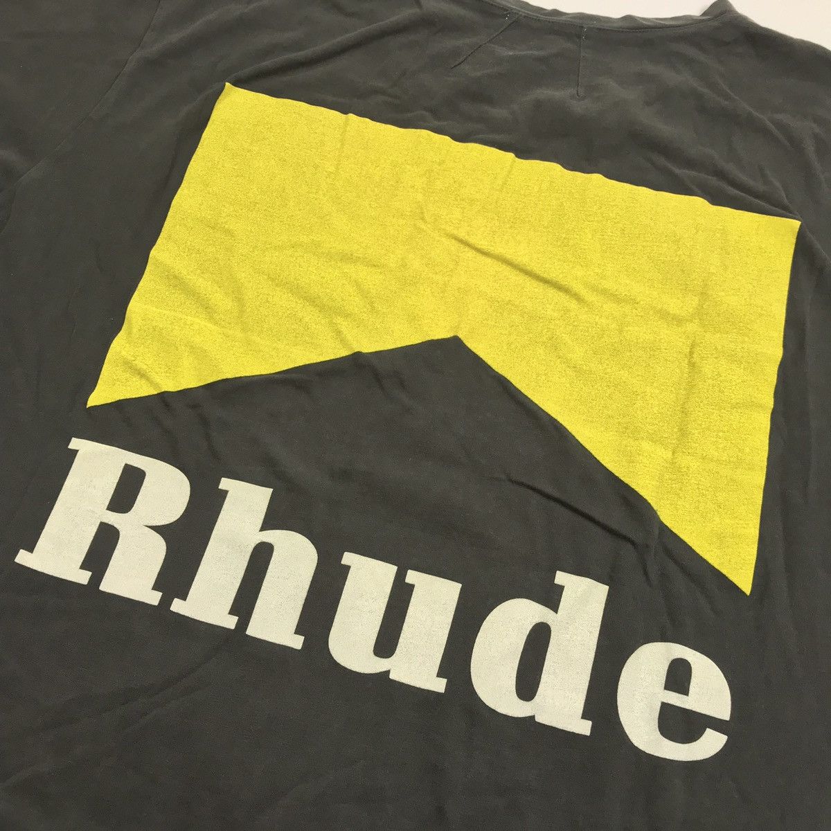 Rhude RHUDE LOGO RIGARETTE WASHED BLACK LONG T-SHIRT Size US L / EU 52-54 / 3 - 4 Thumbnail