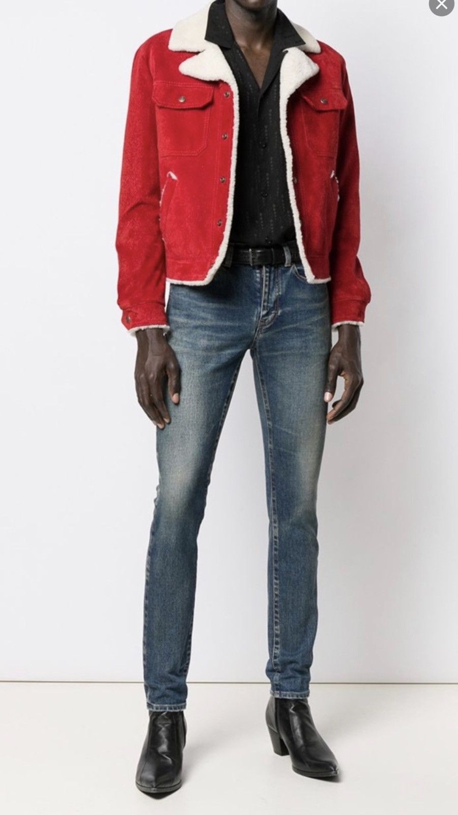 Saint Laurent star embroidered silk $990