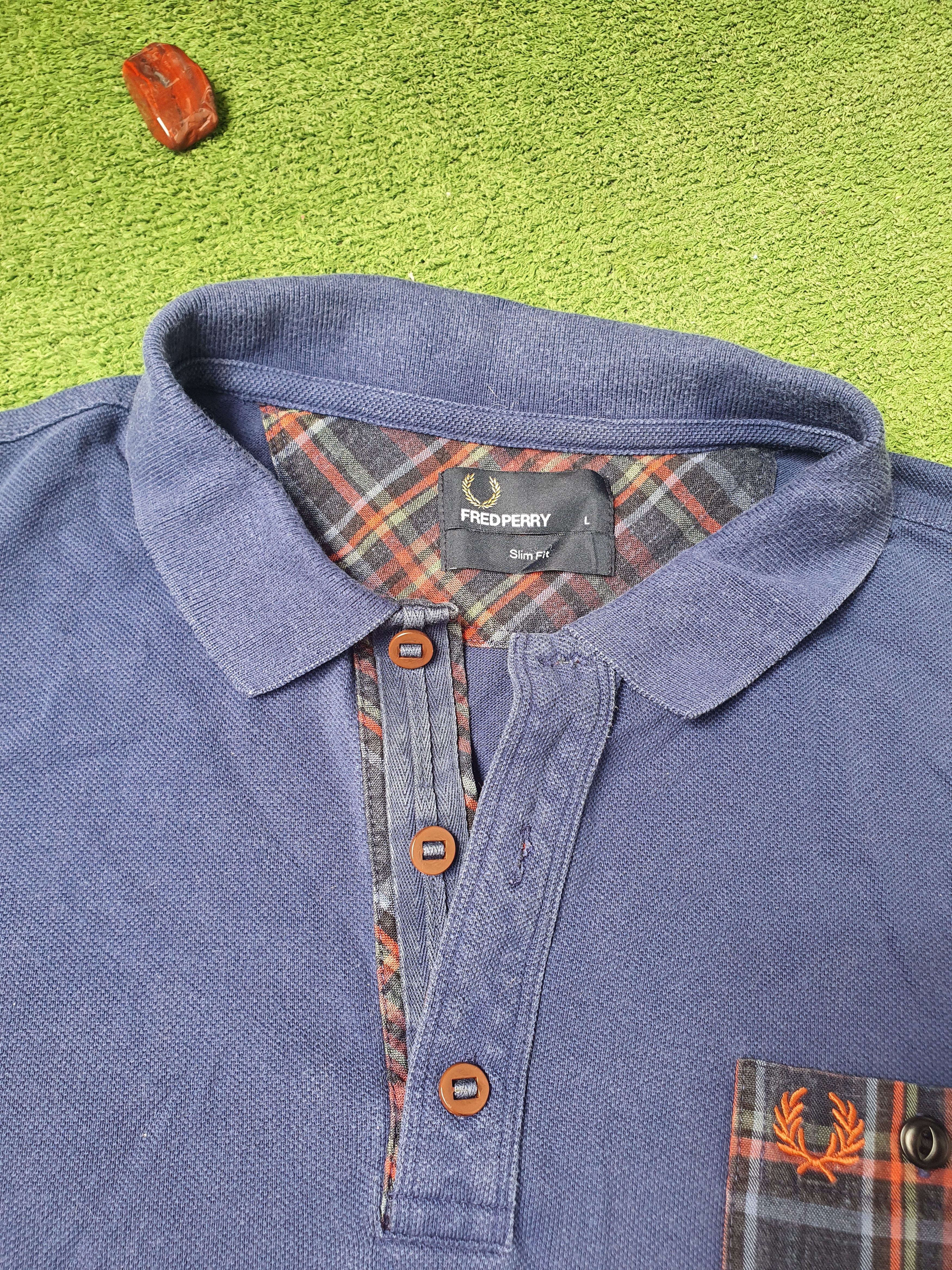 Fred Perry Fred Perry pocket Polo/Golf blue t-shirt,size L Size US L / EU 52-54 / 3 - 6 Thumbnail