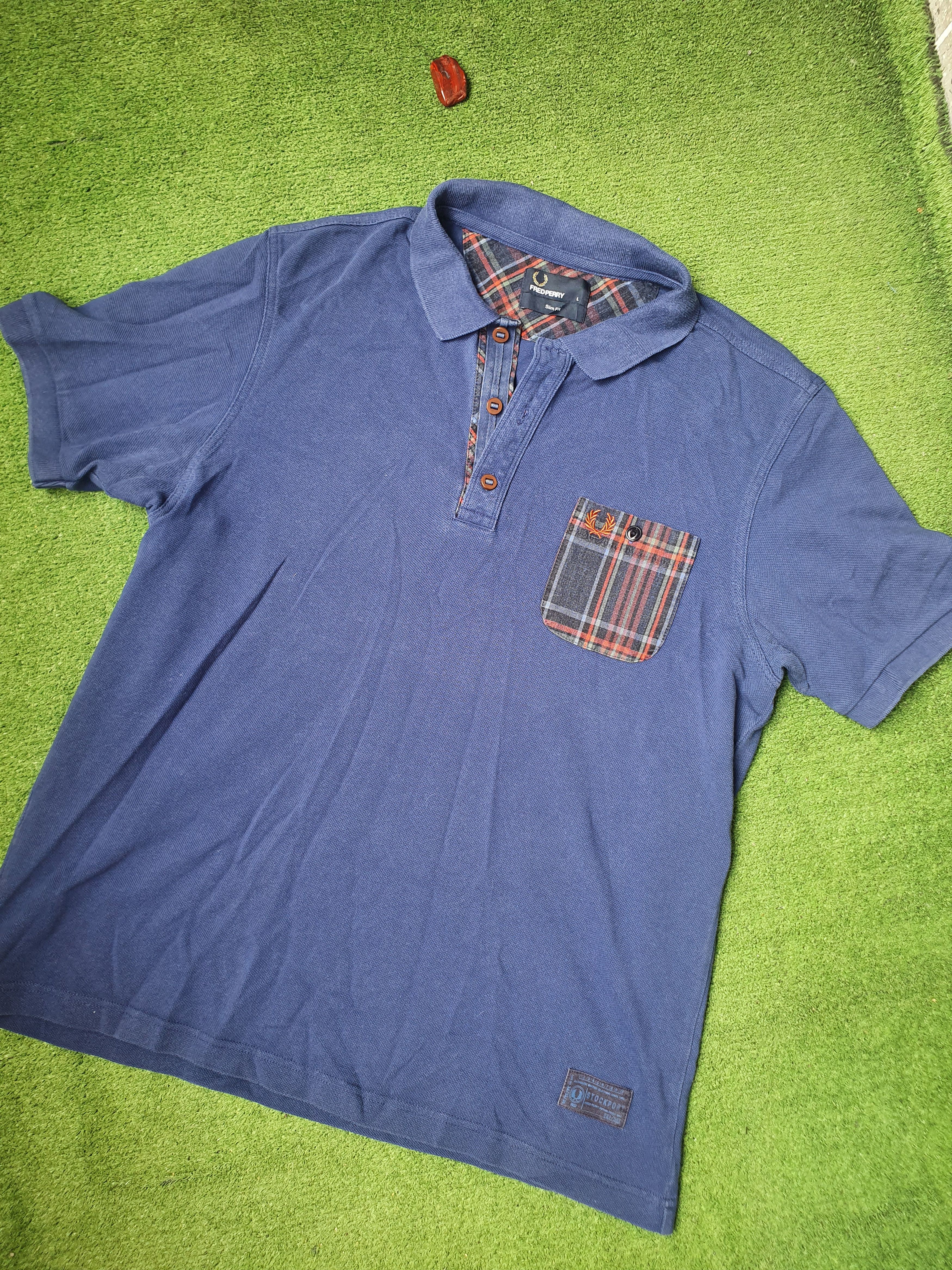 Fred Perry Fred Perry pocket Polo/Golf blue t-shirt,size L Size US L / EU 52-54 / 3 - 3 Thumbnail