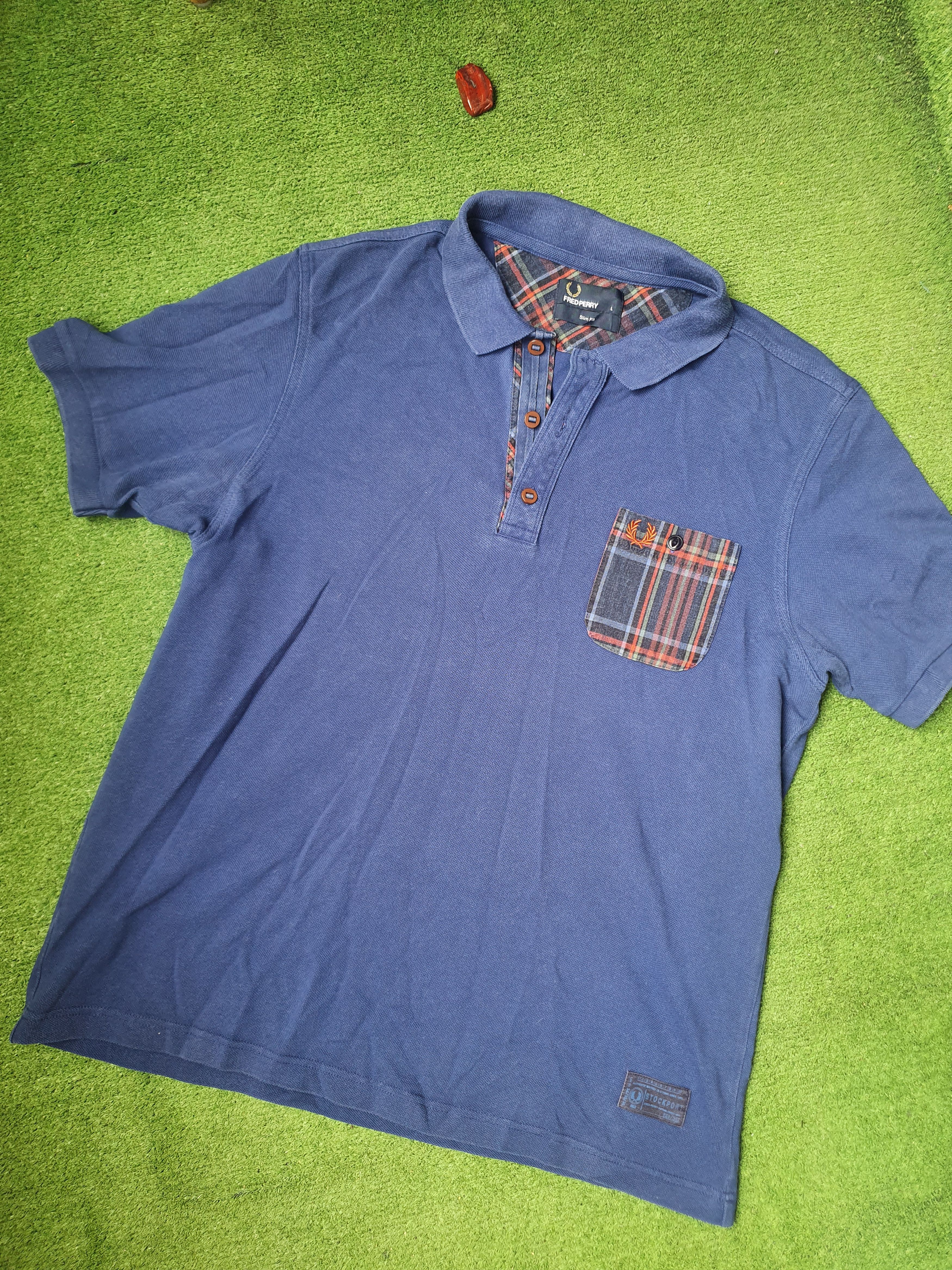 Fred Perry Fred Perry pocket Polo/Golf blue t-shirt,size L Size US L / EU 52-54 / 3 - 2 Thumbnail