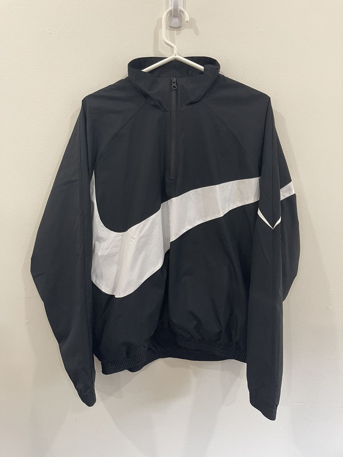 kith nike big swoosh quarter zip