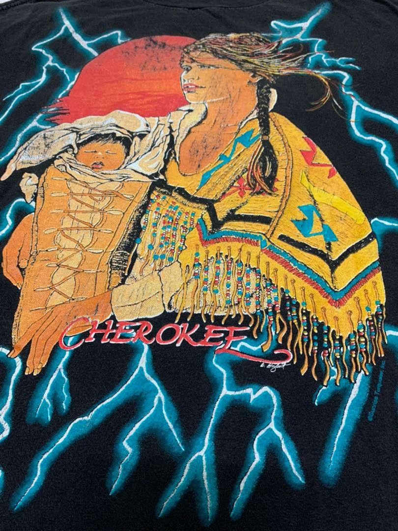 Vintage Vintage Amerian Thunder Native Red Indian Mother Size US XL / EU 56 / 4 - 3 Thumbnail