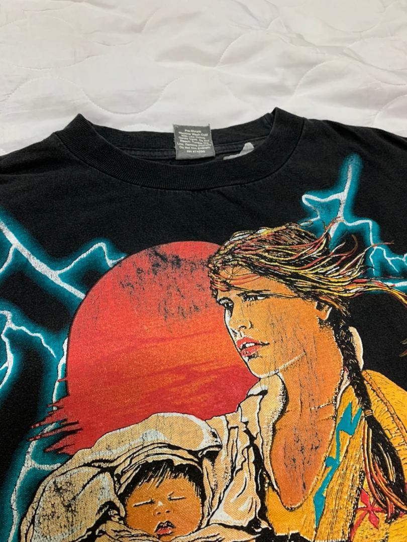 Vintage Vintage Amerian Thunder Native Red Indian Mother Size US XL / EU 56 / 4 - 5 Thumbnail