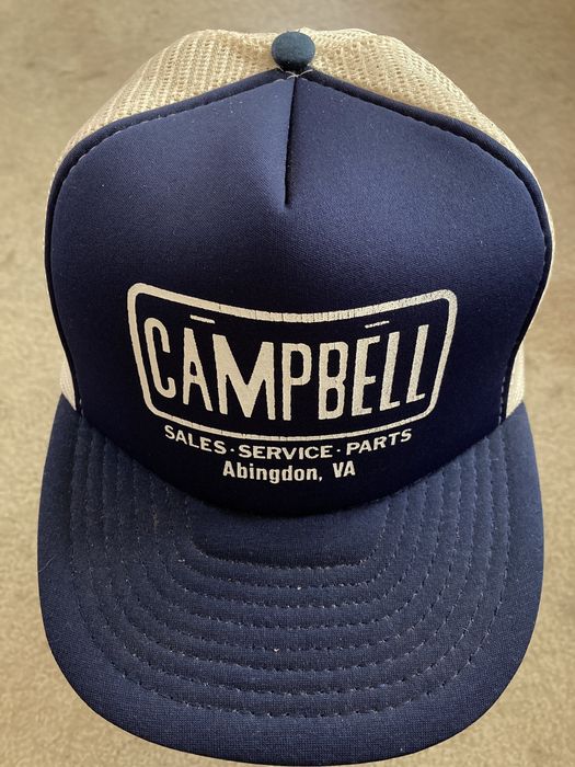 Vintage Campbell Sales trucker Vintage Snapback hat cap Abingdon VA ...