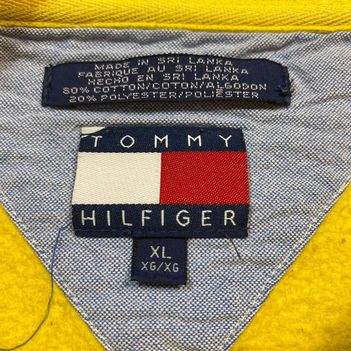 Vintage Vintage yellow Tommy Hilfiger Crewneck Size US XL / EU 56 / 4 - 4 Preview