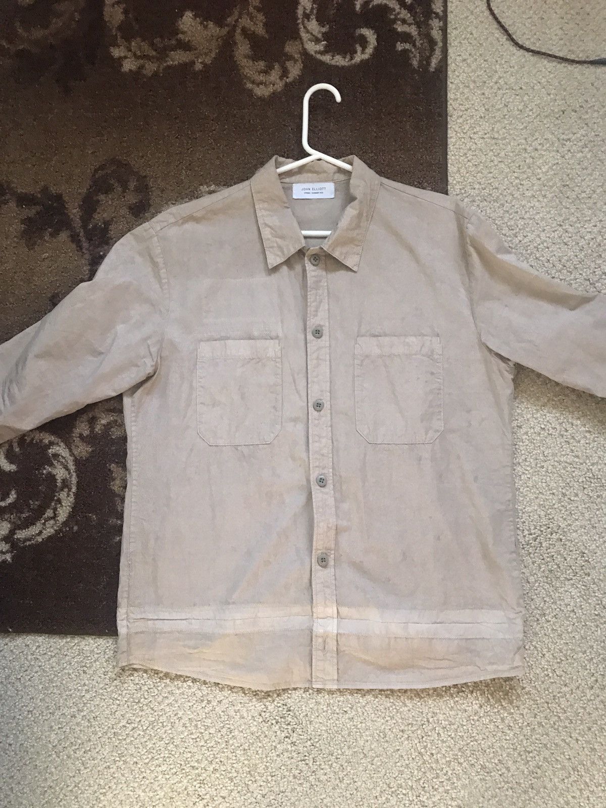 John Elliott SS18 John Elliott Military Workshirt Tan Size US L / EU 52-54 / 3 - 1 Thumbnail