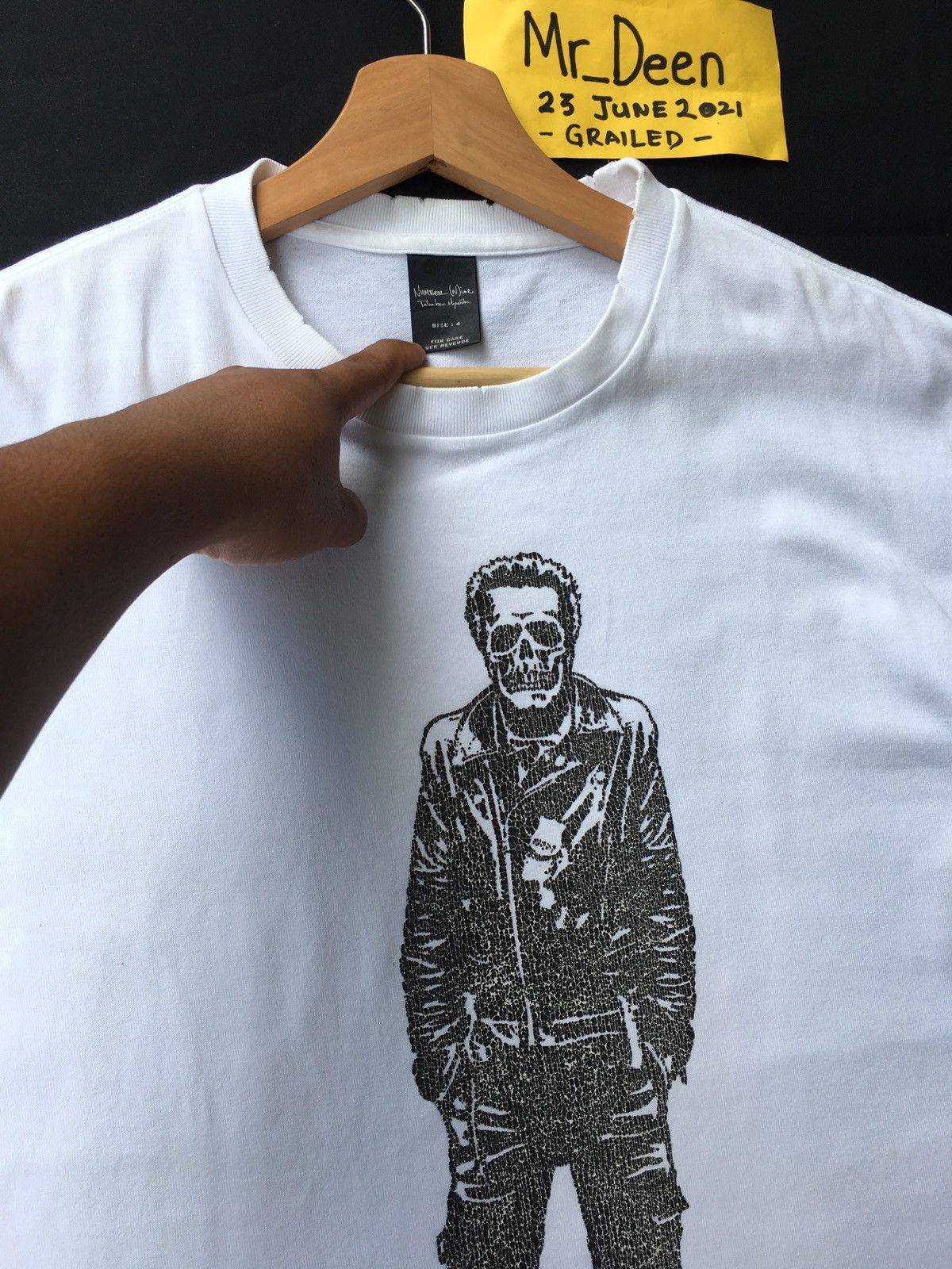 Number (N)ine Rare Number (N)ine SKULL JOE STRUMMER TEE Size US L / EU 52-54 / 3 - 7 Thumbnail