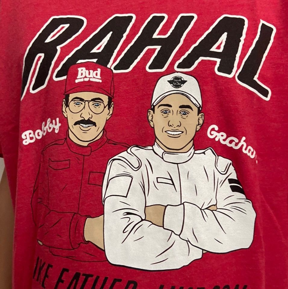 NASCAR Vintage Bahal Nascar Graphics Red Tee Shirt Size US L / EU 52-54 / 3 - 4 Thumbnail