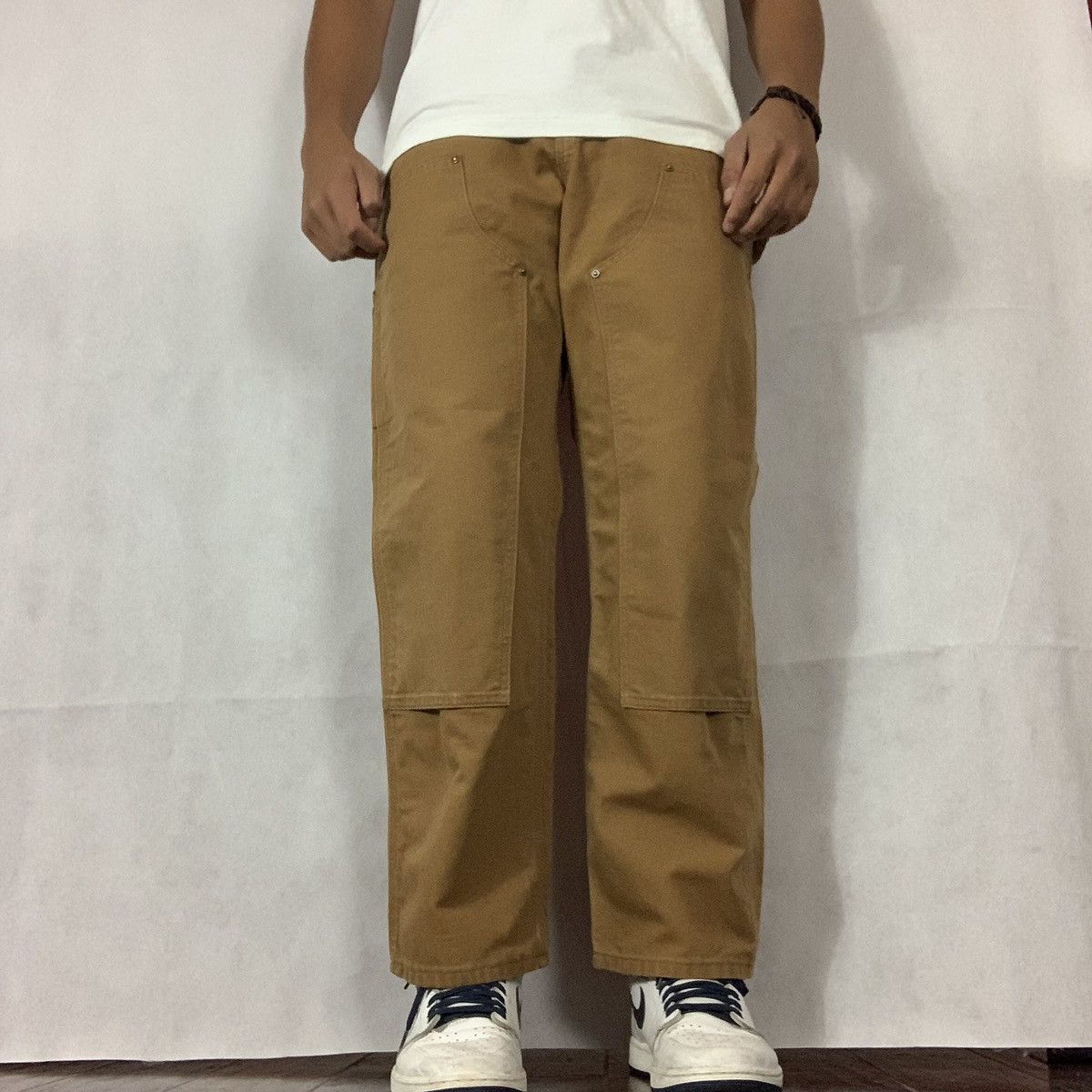 Carhartt Vintage brown Carhartt double knee pants Size US 32 / EU 48 - 1 Thumbnail