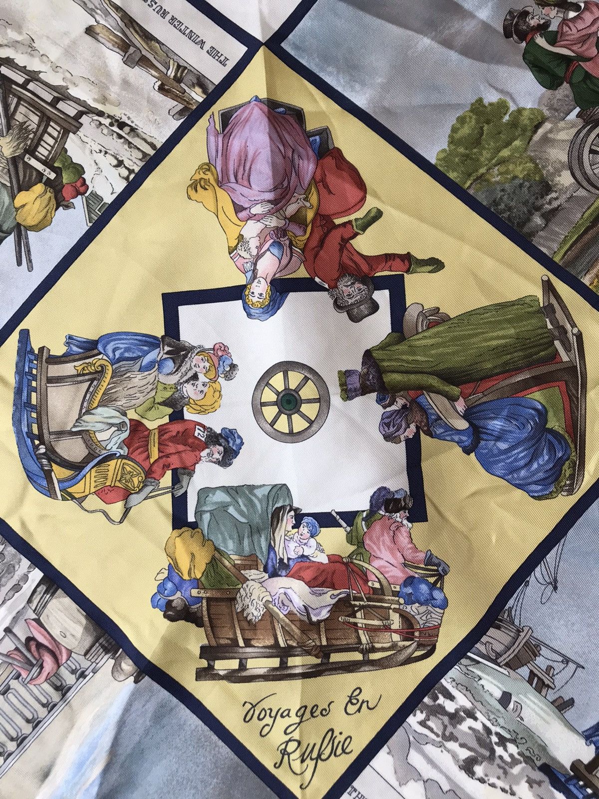 Hermes Paris The Russian Sledge or Public Carriage Scarf