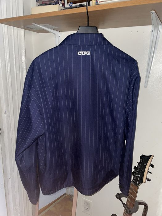 Stussy CDG x Stussy Pin Striped Bing Jacket | Grailed