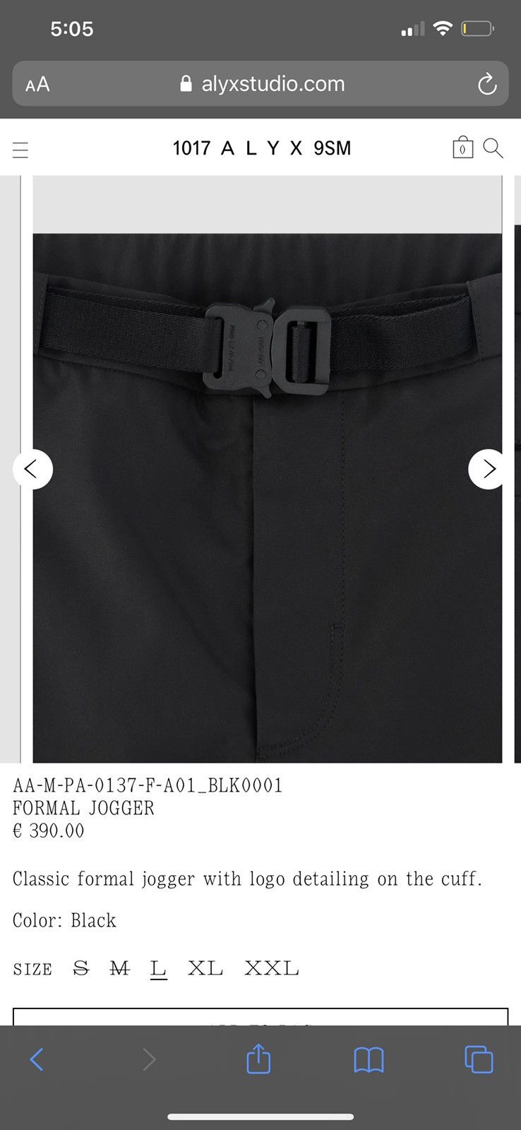 1017 ALYX 9SM Alyx FW20’ Formal Jogger Size US 36 / EU 52 - 4 Thumbnail