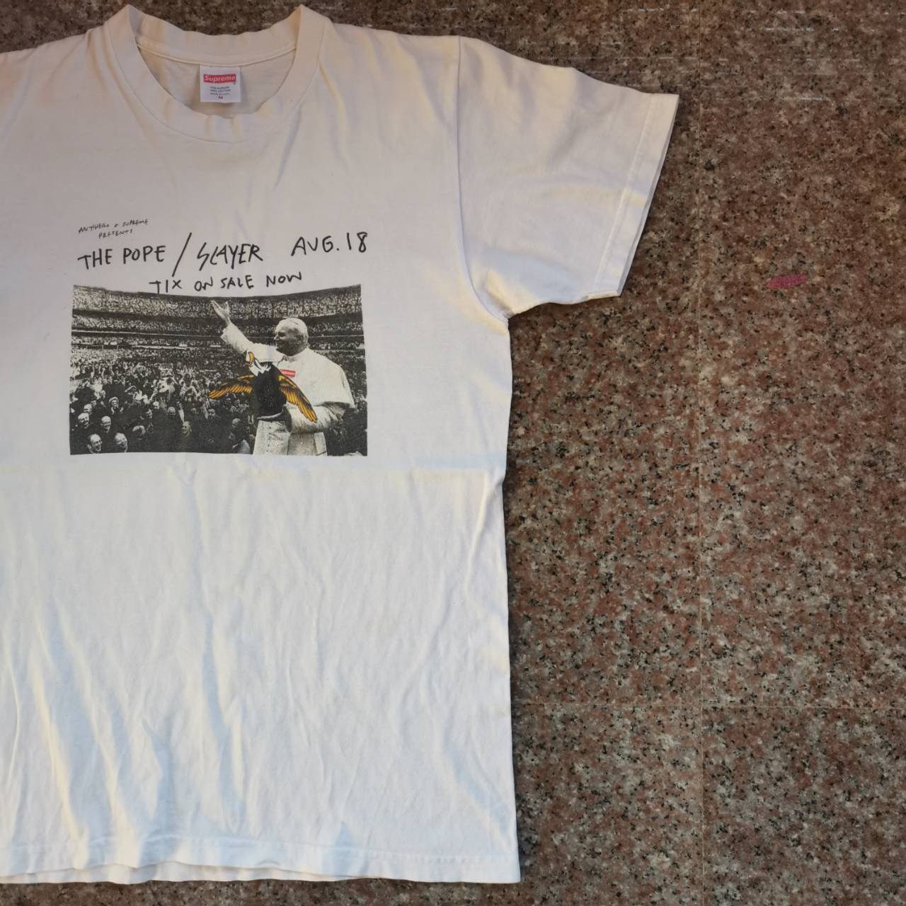 Antihero × Supreme Supreme Antihero “ The pope/ Slayer “ Tee ss16 