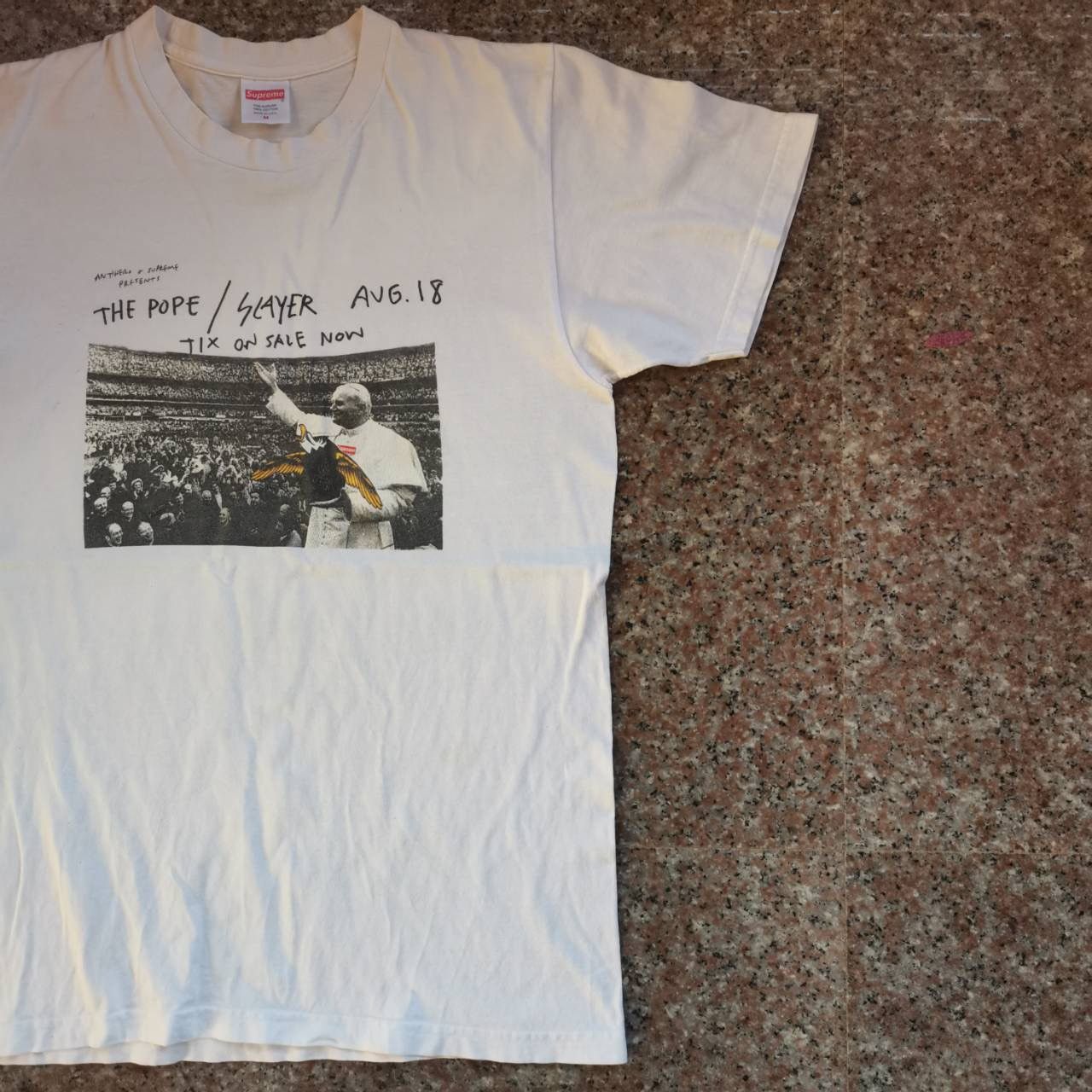 Supreme Supreme Antihero “ The pope/ Slayer “ Tee ss16 | Grailed