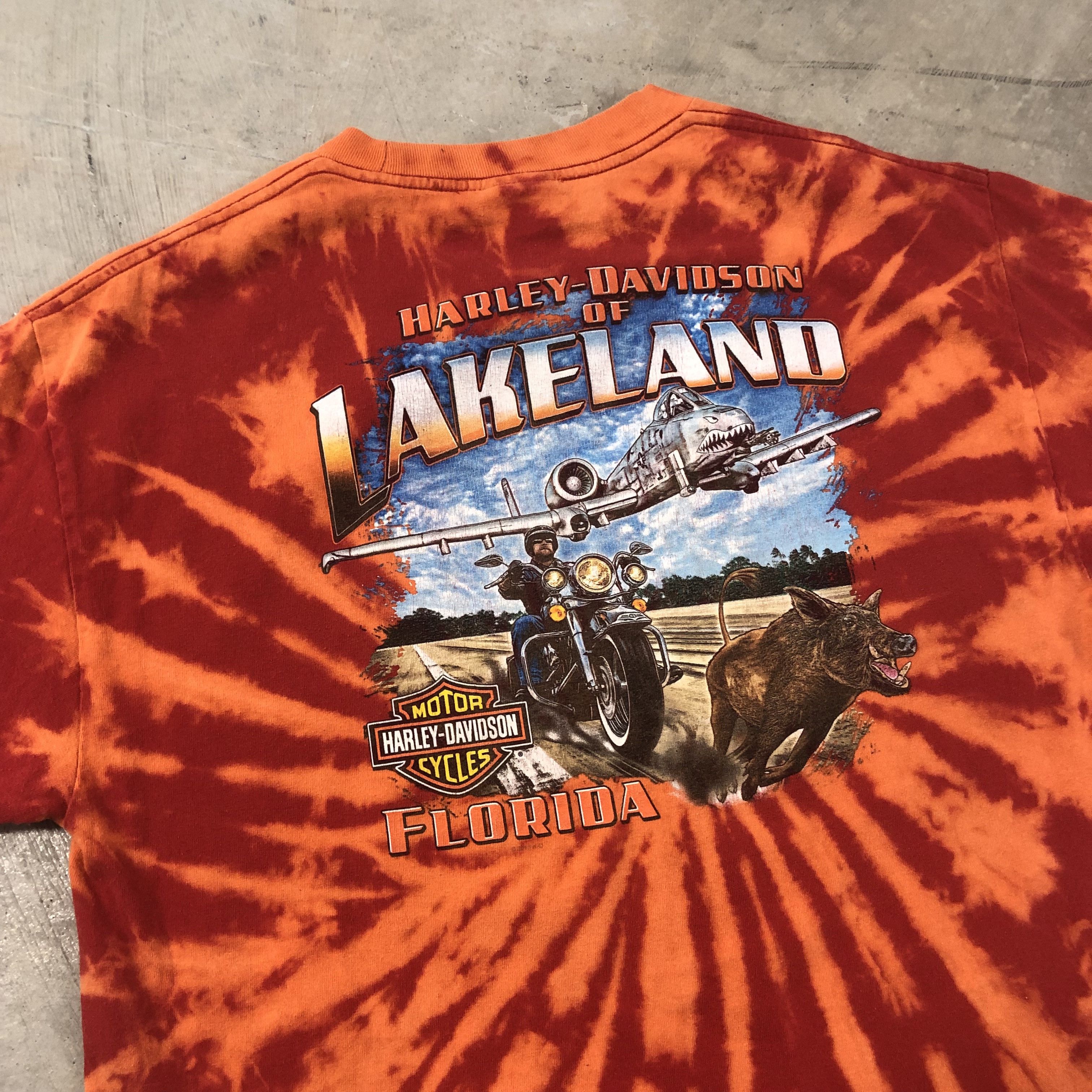 Harley Davidson × Vintage Vintage Harley Davidson Lakeland Florida A-10 Warthog Tee Size US L / EU 52-54 / 3 - 2 Thumbnail