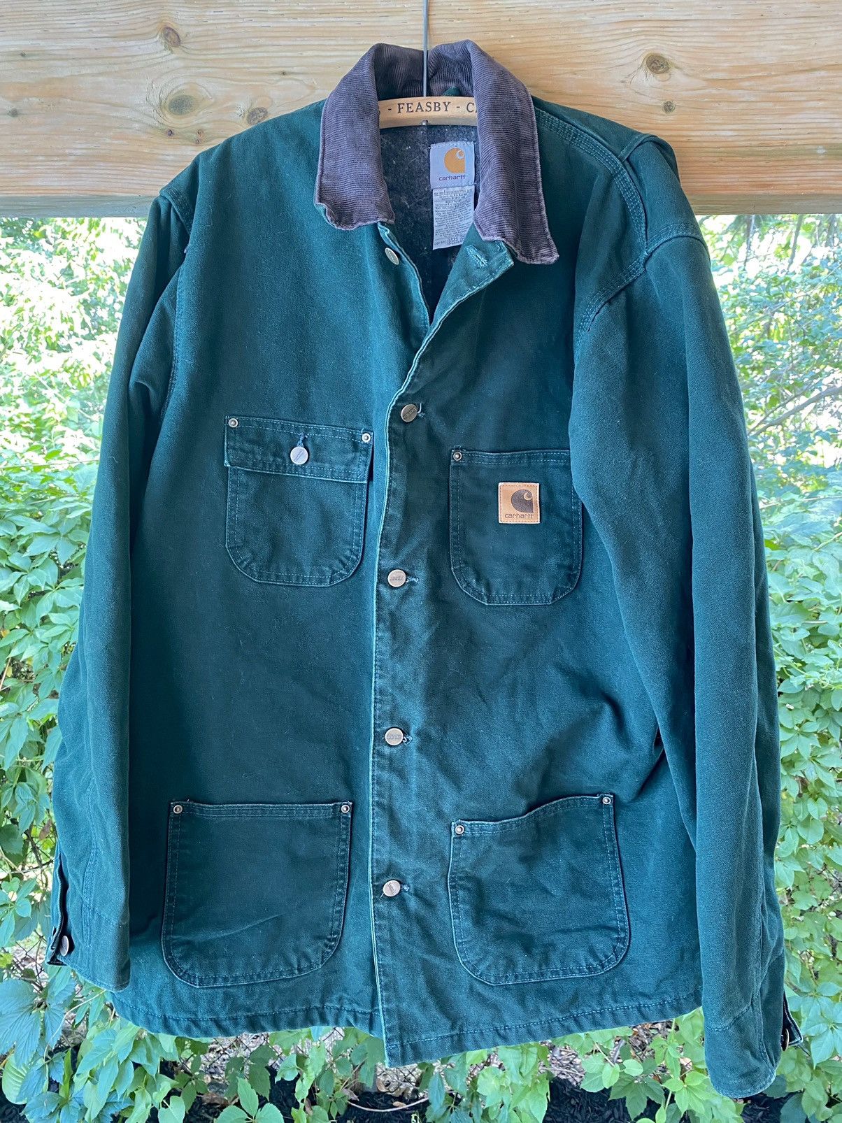 Carhartt Vintage Carhartt Chore Coat - Green Made In USA 90s Detroit Size US L / EU 52-54 / 3 - 2 Thumbnail