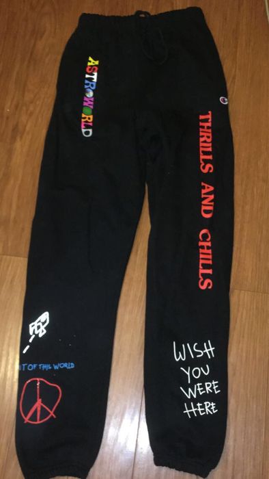 Travis scott x champion astroworld peace sweatpants on sale joggers