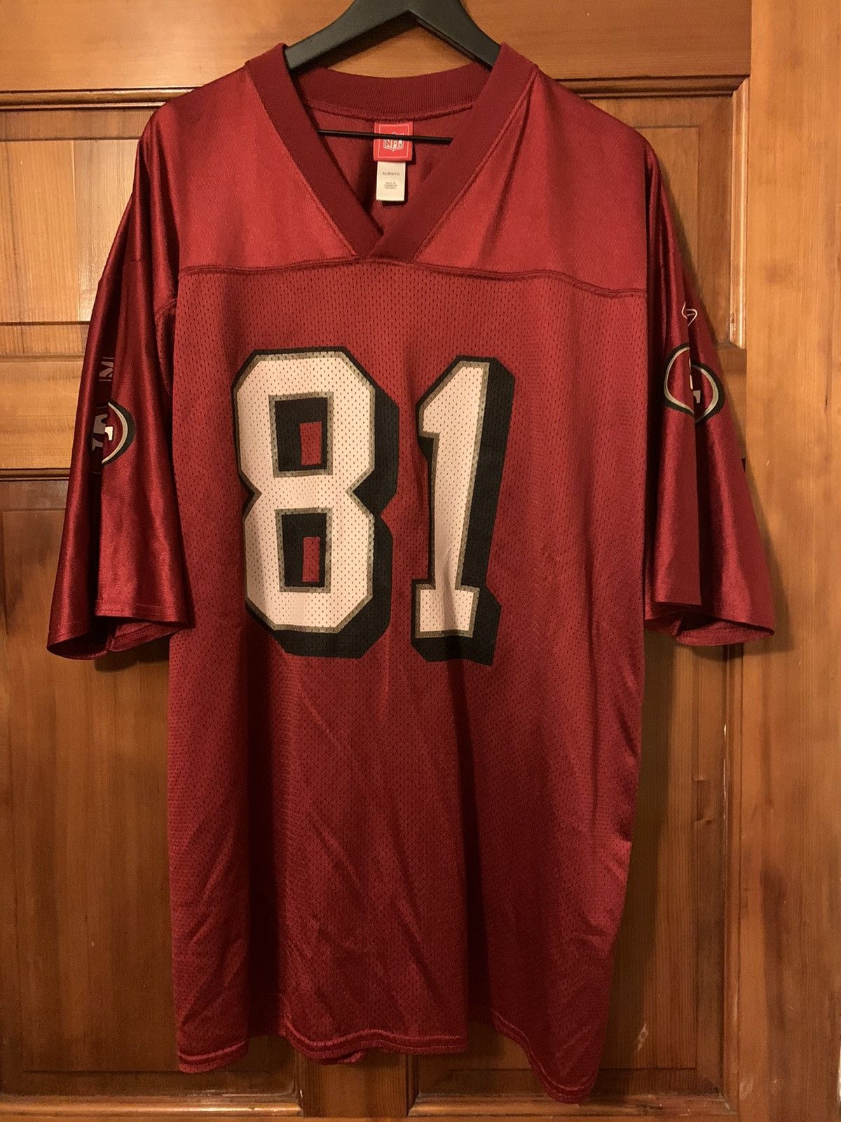 NFL × Vintage *RARE* Vintage Terrell Owens #81 San Francisco 49ers Jersey Size US XL / EU 56 / 4 - 1 Thumbnail